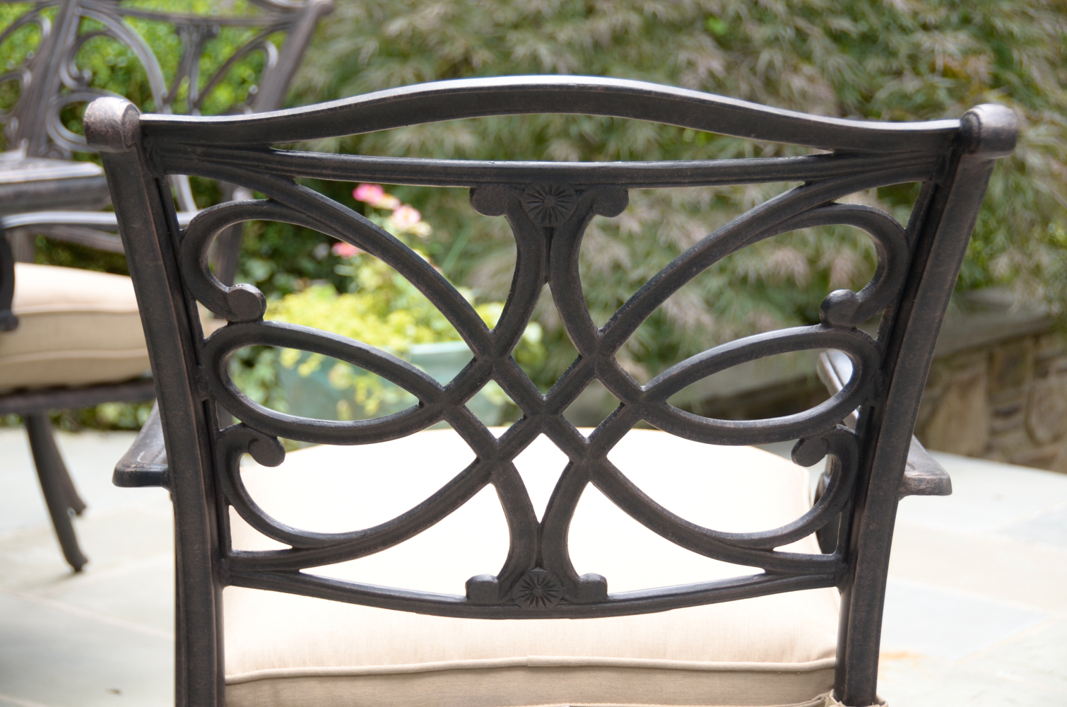 Modern Metal Patio Table and Chairs by Sunbrella