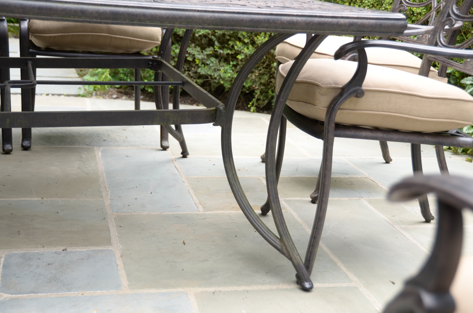 Modern Metal Patio Table and Chairs by Sunbrella