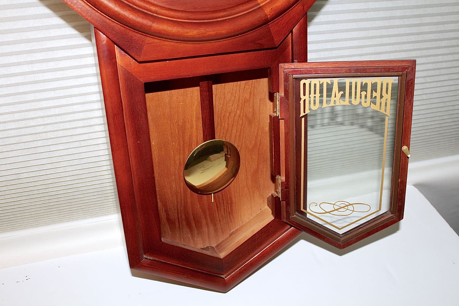 Waltham "Polk" Regulator Pendulum & Chime, Key Wound Wall Clock