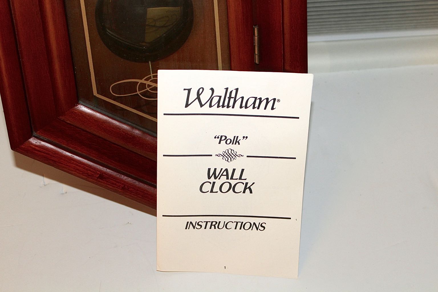 Waltham "Polk" Regulator Pendulum & Chime, Key Wound Wall Clock