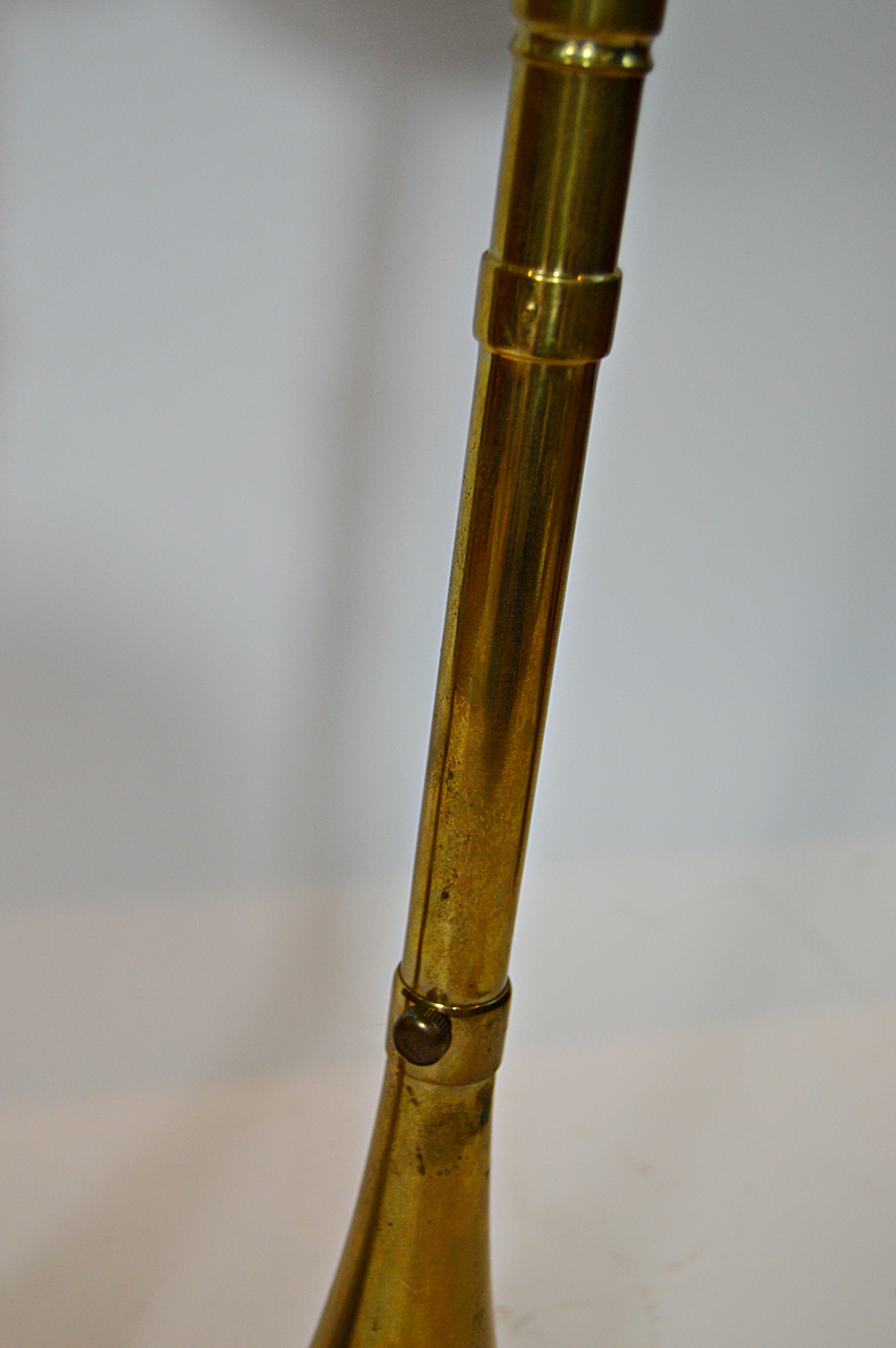 Pair of Traditional Brass Candleholders with Black Shades