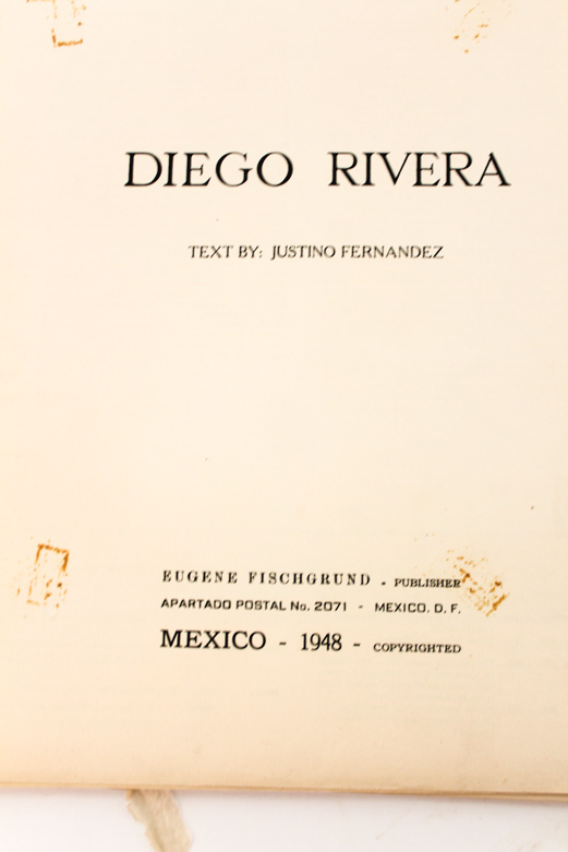 1948 Copy of "Diego Rivera: 10 Reproductions in Color of Mexican Frescoes"