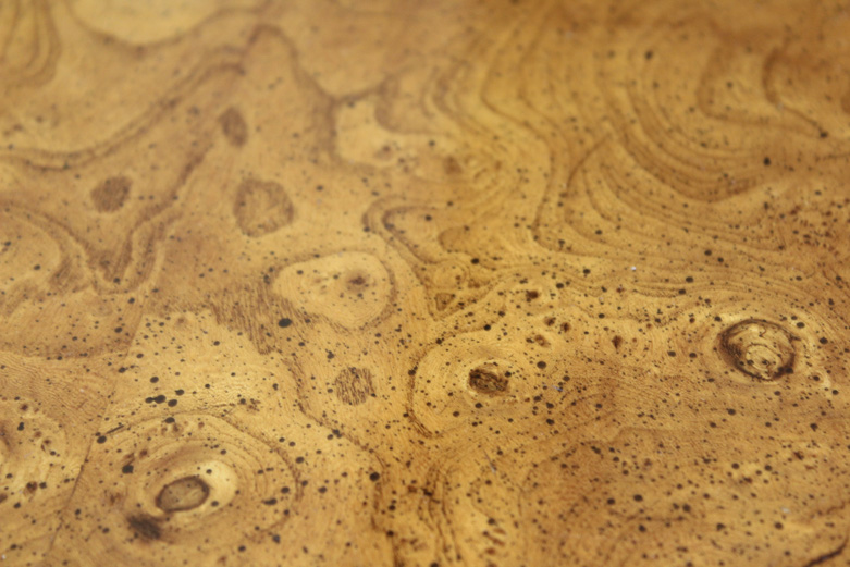 Burlwood and Inlaid Henredon Dining Table