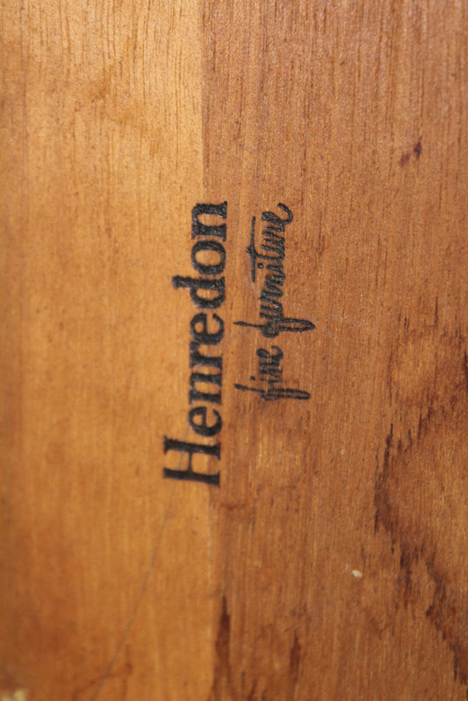 Burlwood and Inlaid Henredon Dining Table