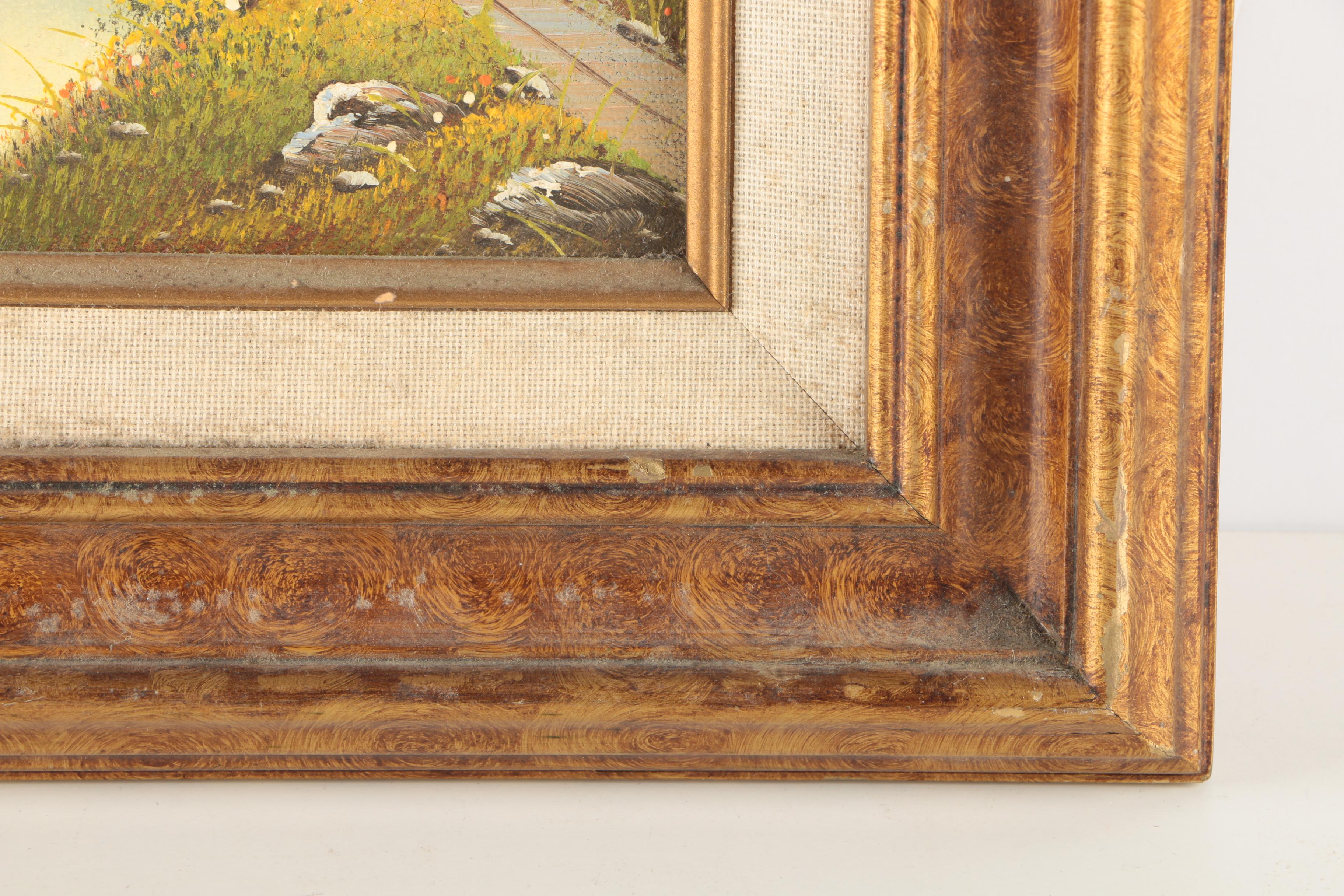 B. Boswell Oil Painting on Canvas of Landscape