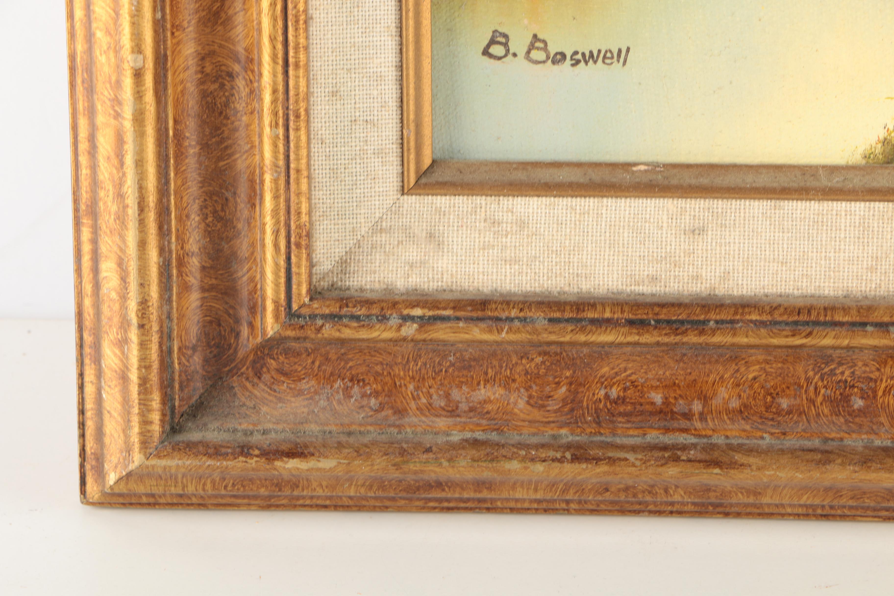 B. Boswell Oil Painting on Canvas of Landscape