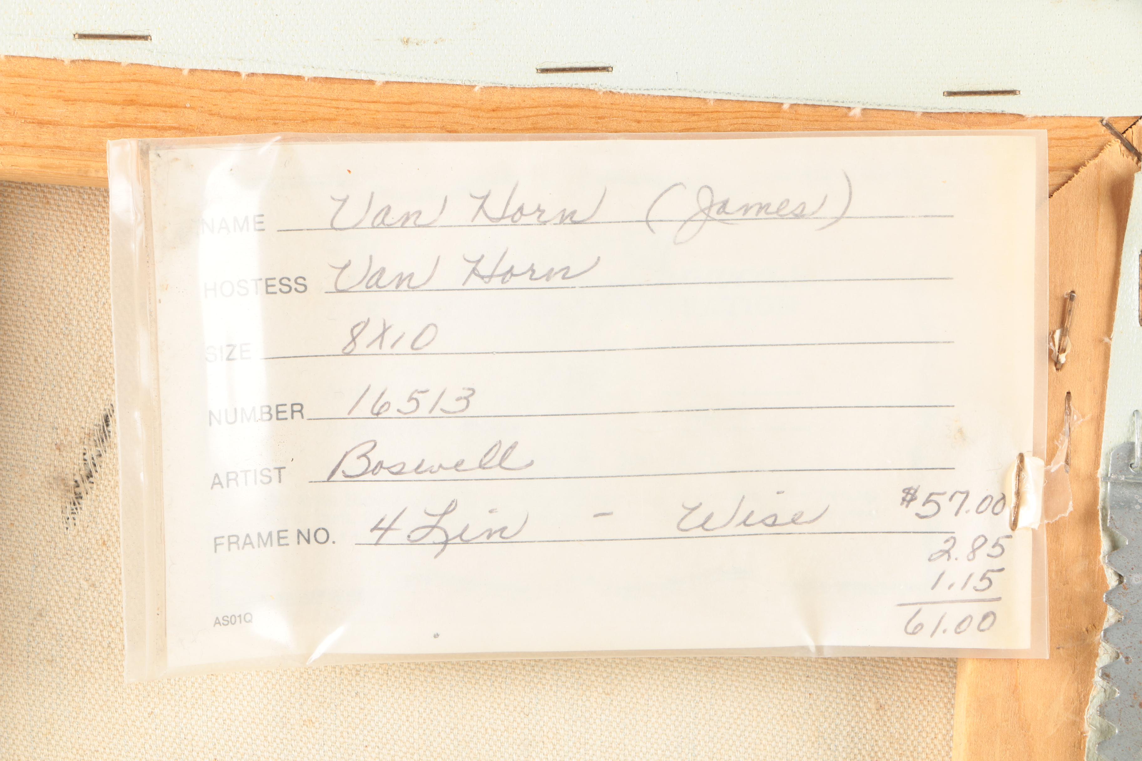 B. Boswell Oil Painting on Canvas of Landscape