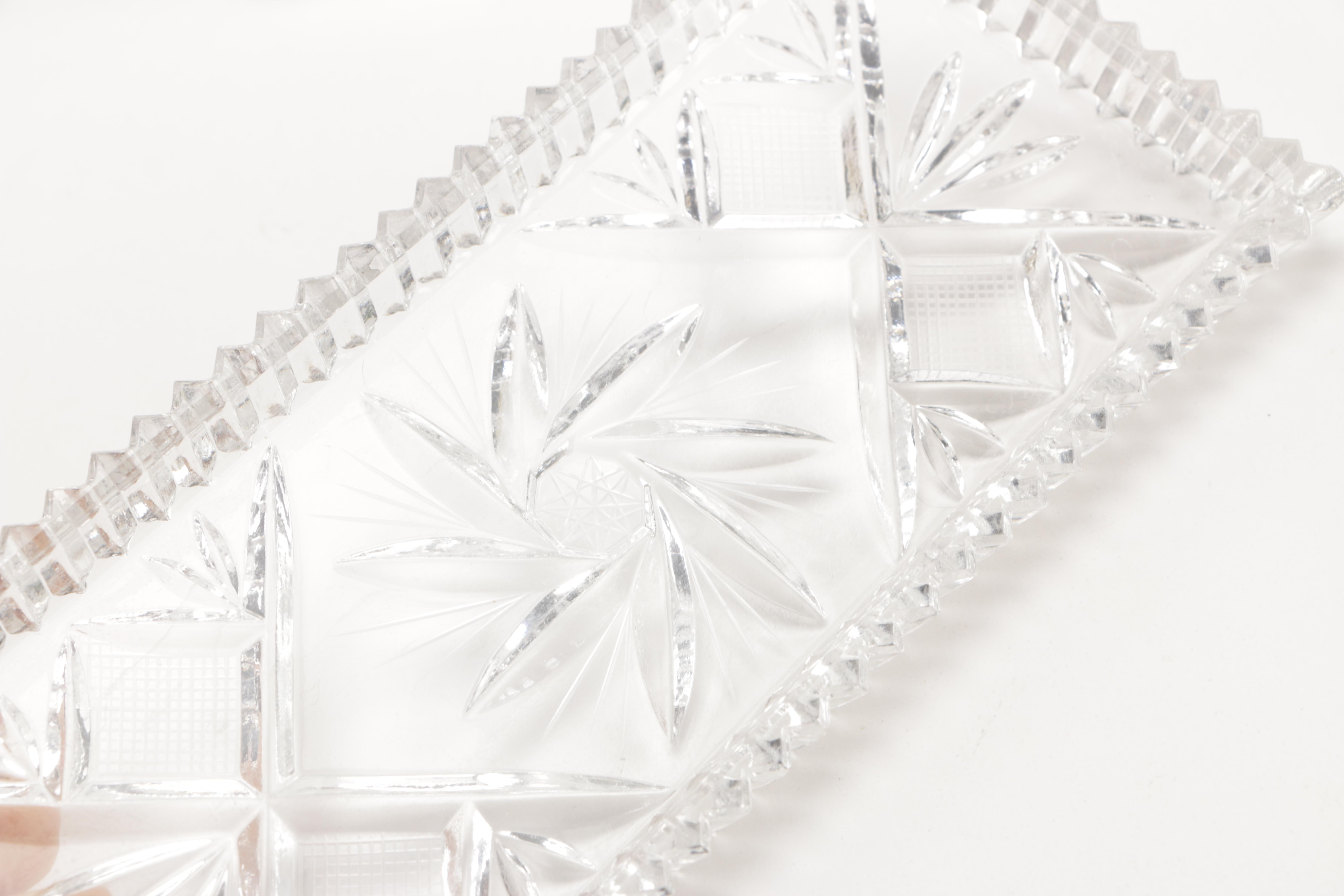 Cross-Cut Wine Glasses and Other Cut Crystal