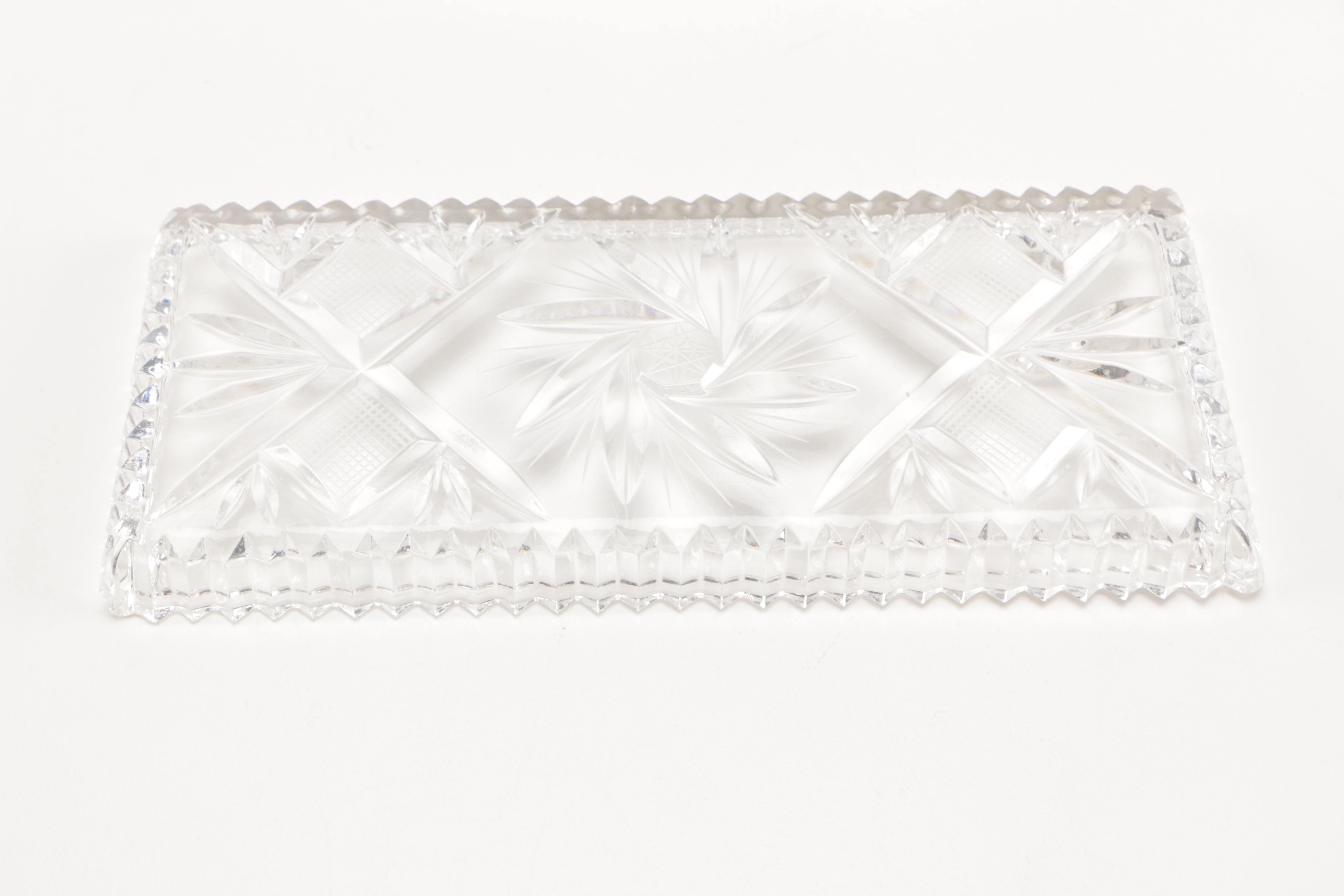 Cross-Cut Wine Glasses and Other Cut Crystal