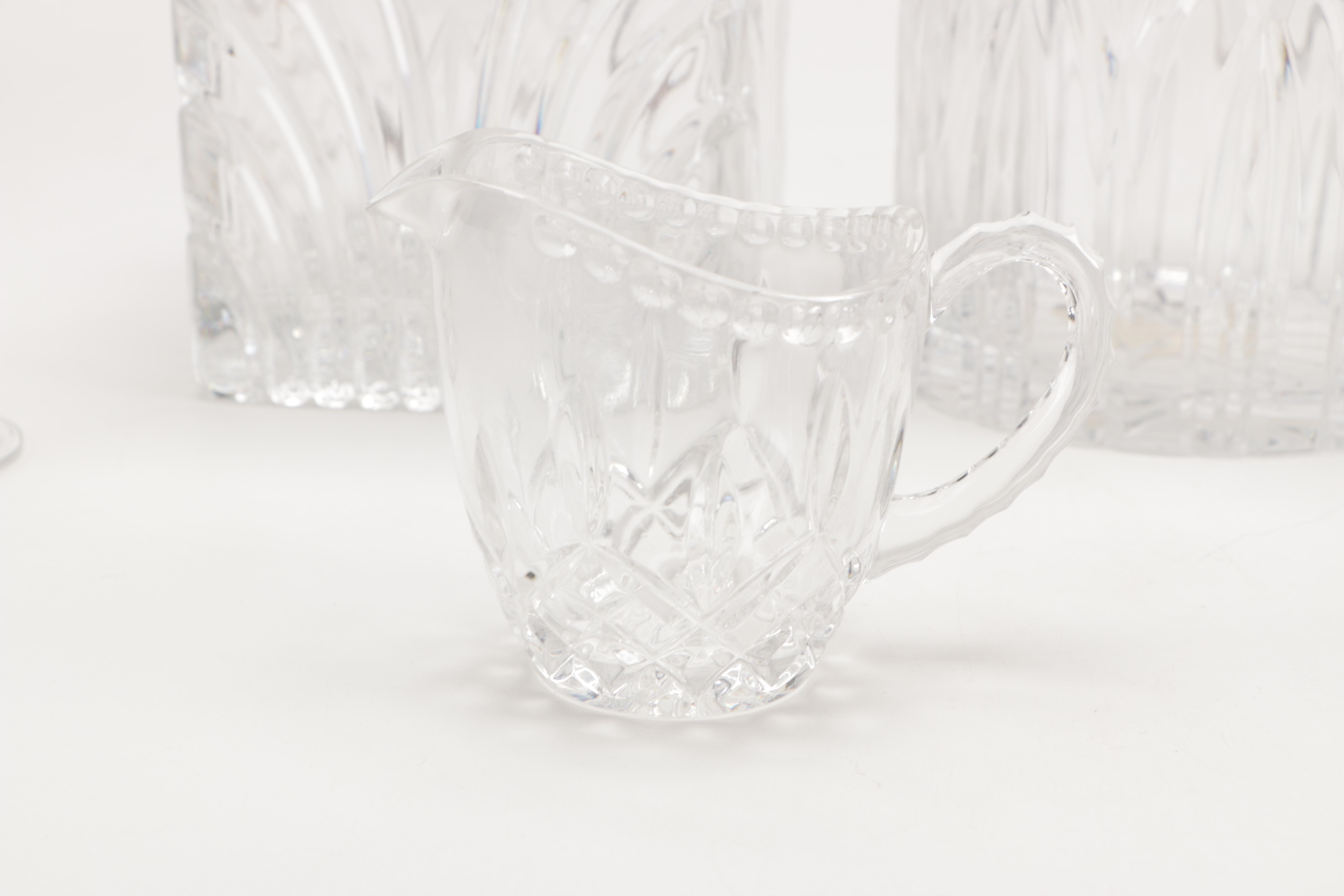 Cross-Cut Wine Glasses and Other Cut Crystal