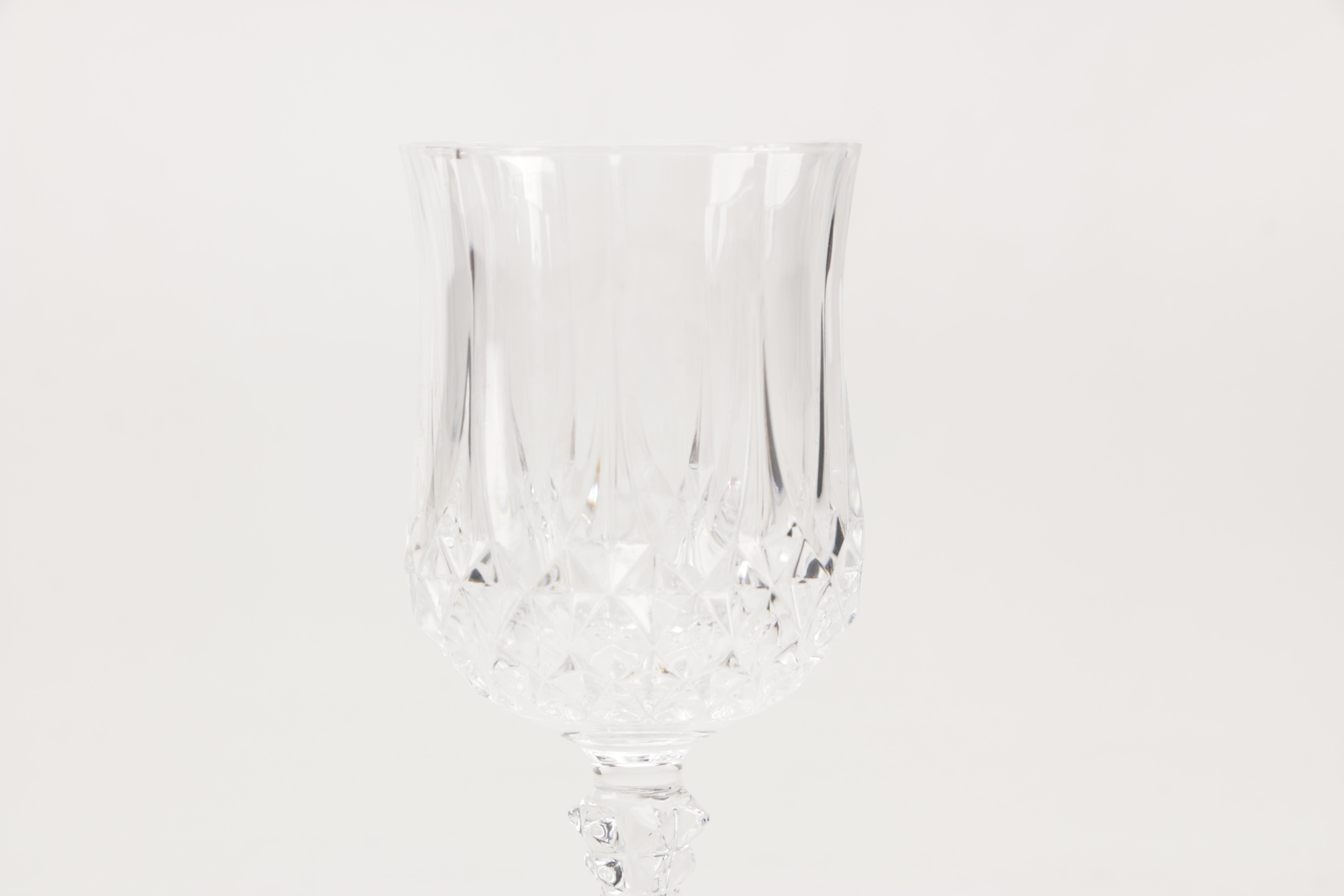 Cross-Cut Wine Glasses and Other Cut Crystal