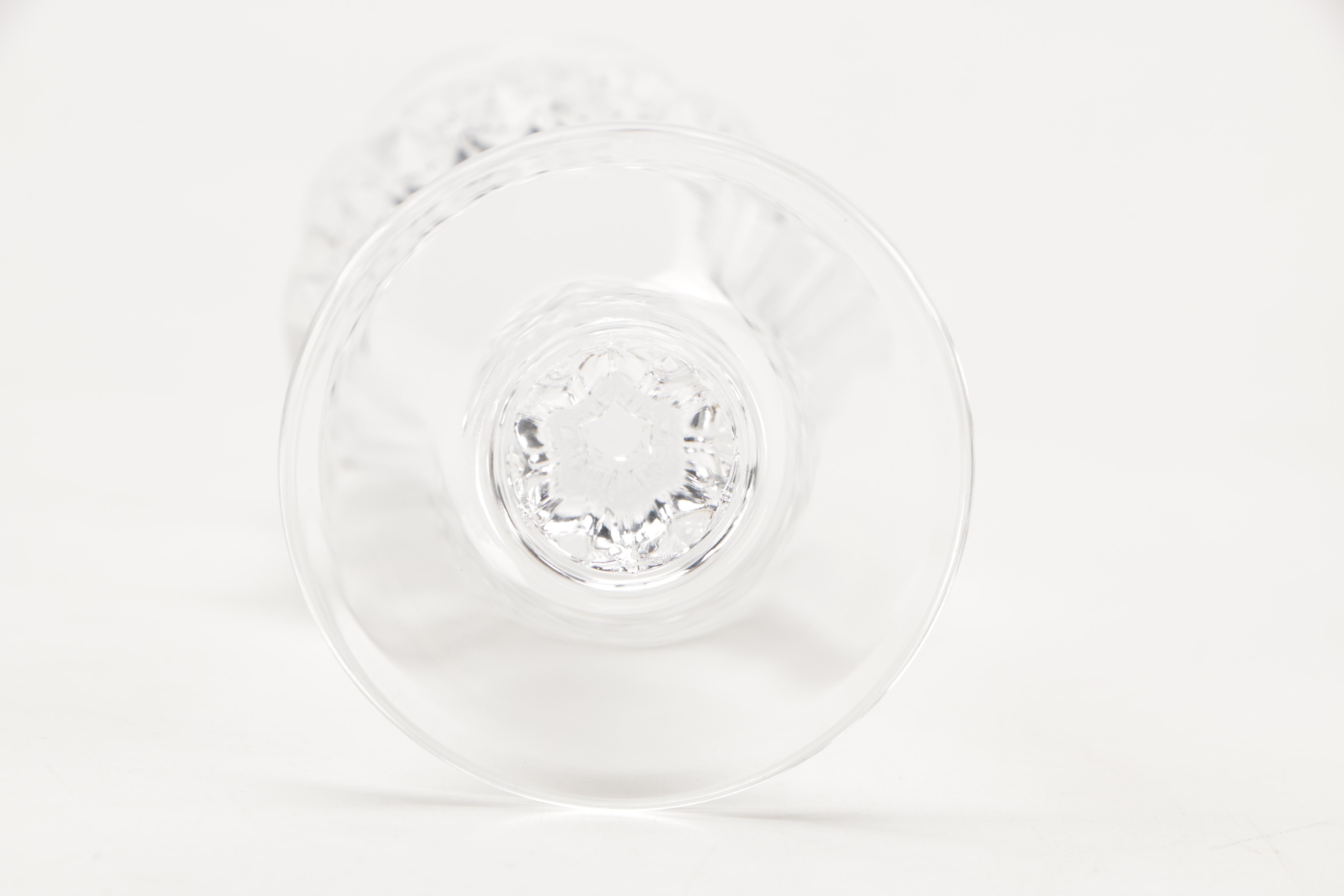 Cross-Cut Wine Glasses and Other Cut Crystal