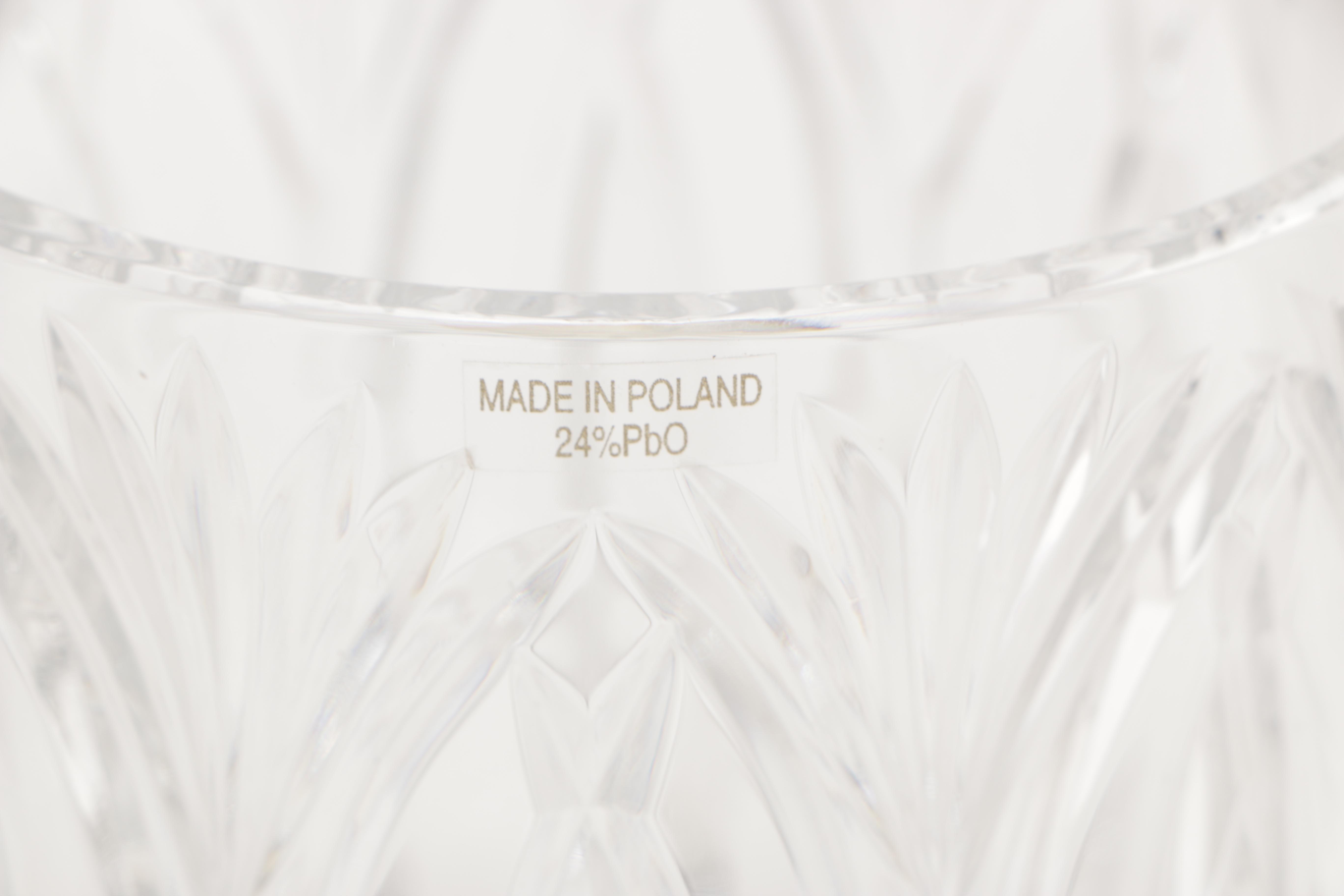 Cross-Cut Wine Glasses and Other Cut Crystal