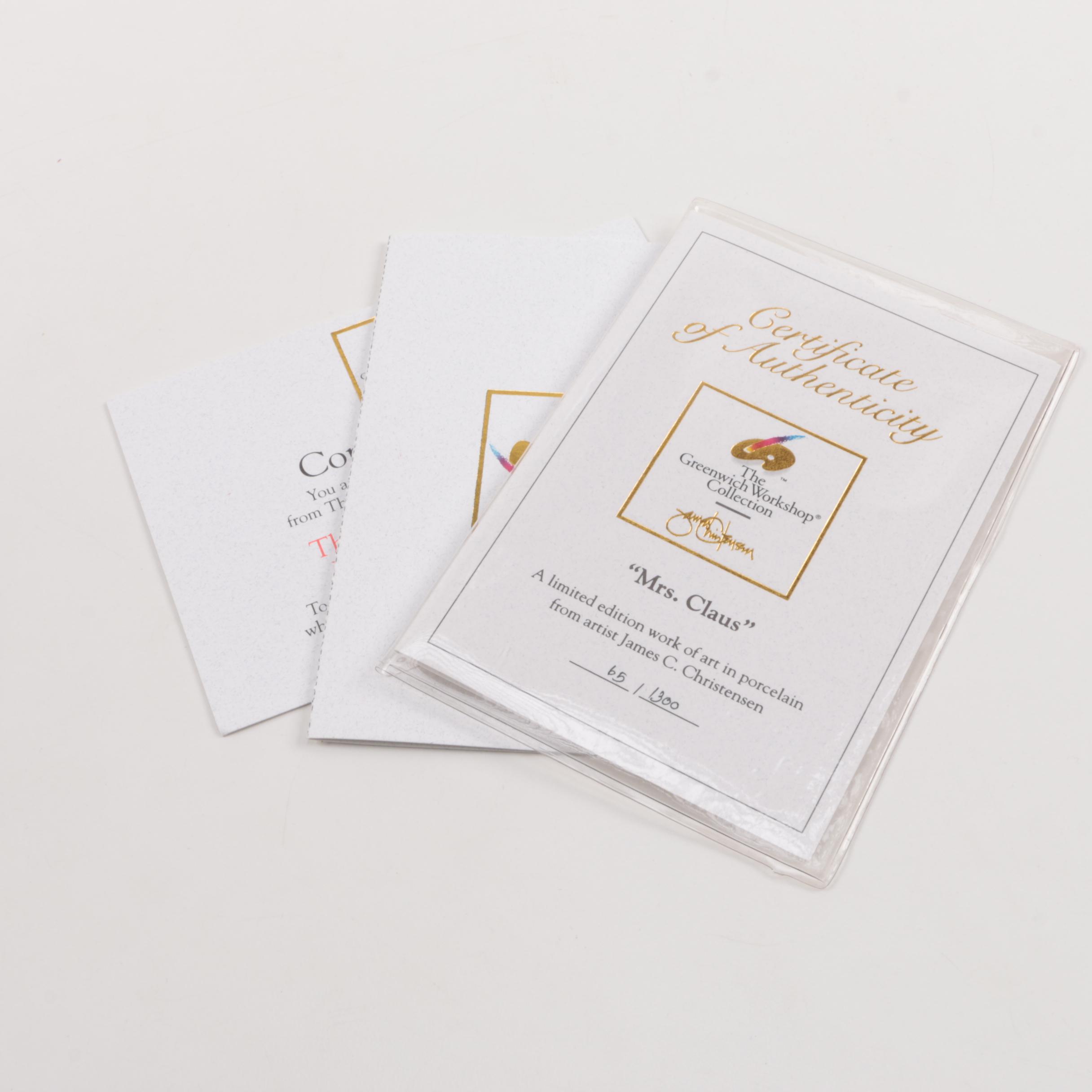 The Greenwich Workshop Collection "Mrs. Claus" Figurine