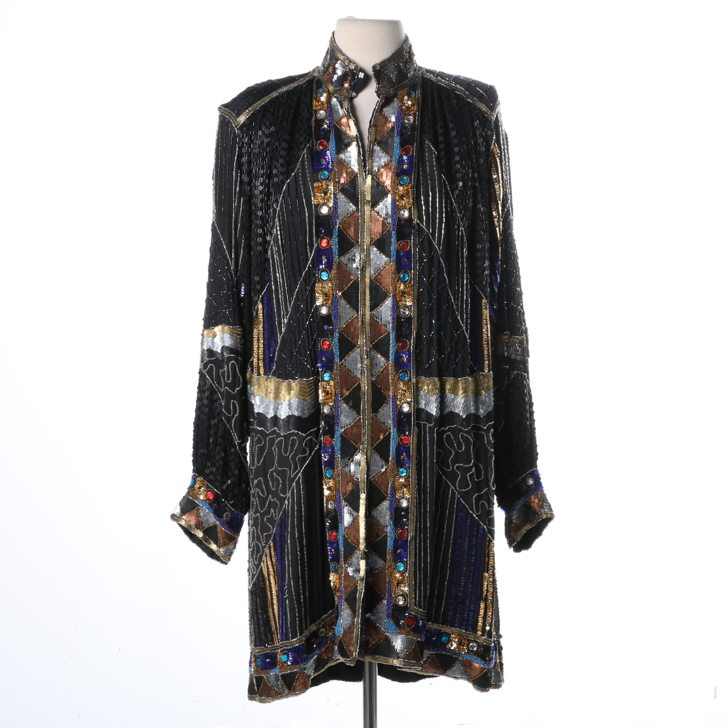 Vintage Cache Women's Sequin Top