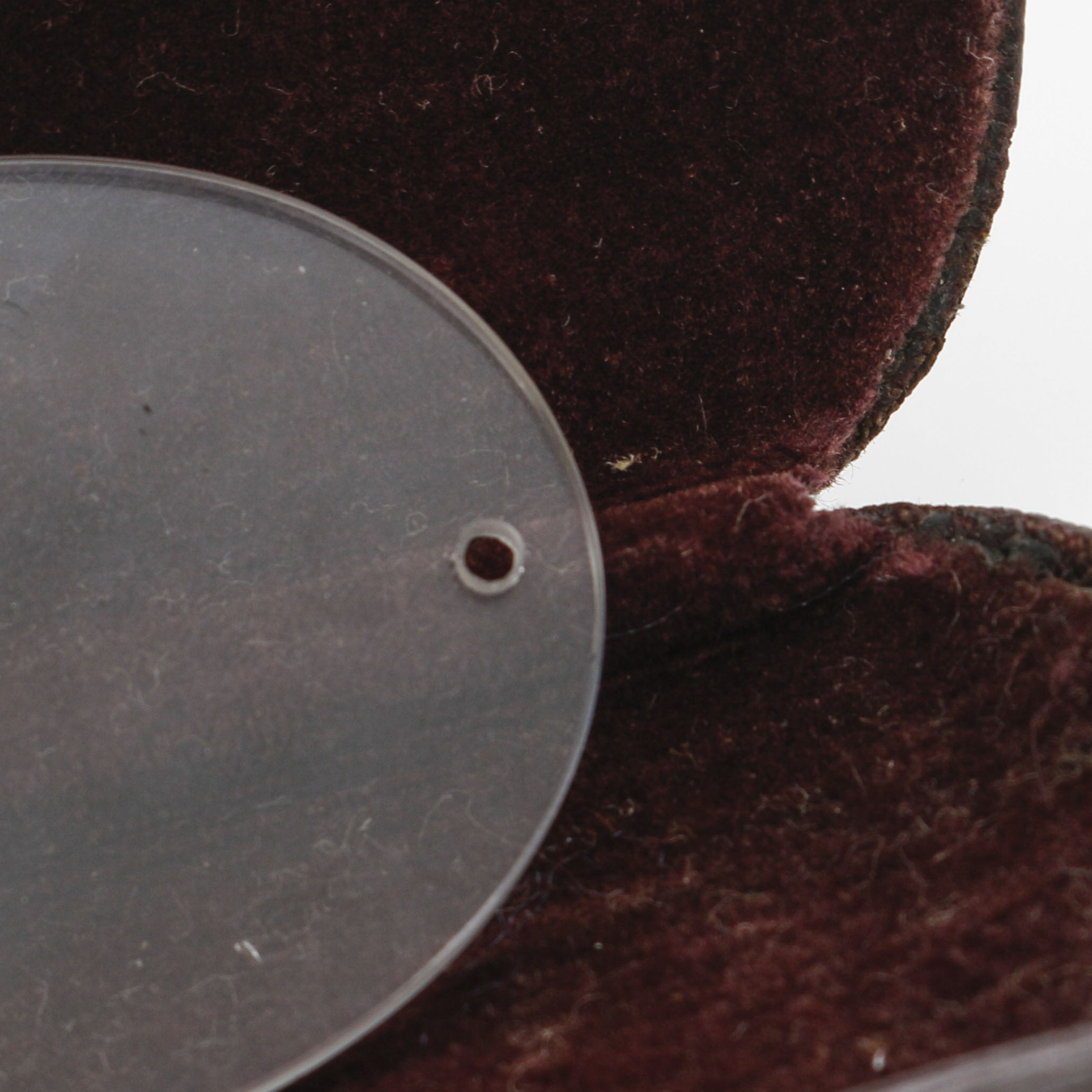 Pince-nez Spectacles with 10K Yellow Gold Spring Bridge and Carrying Case