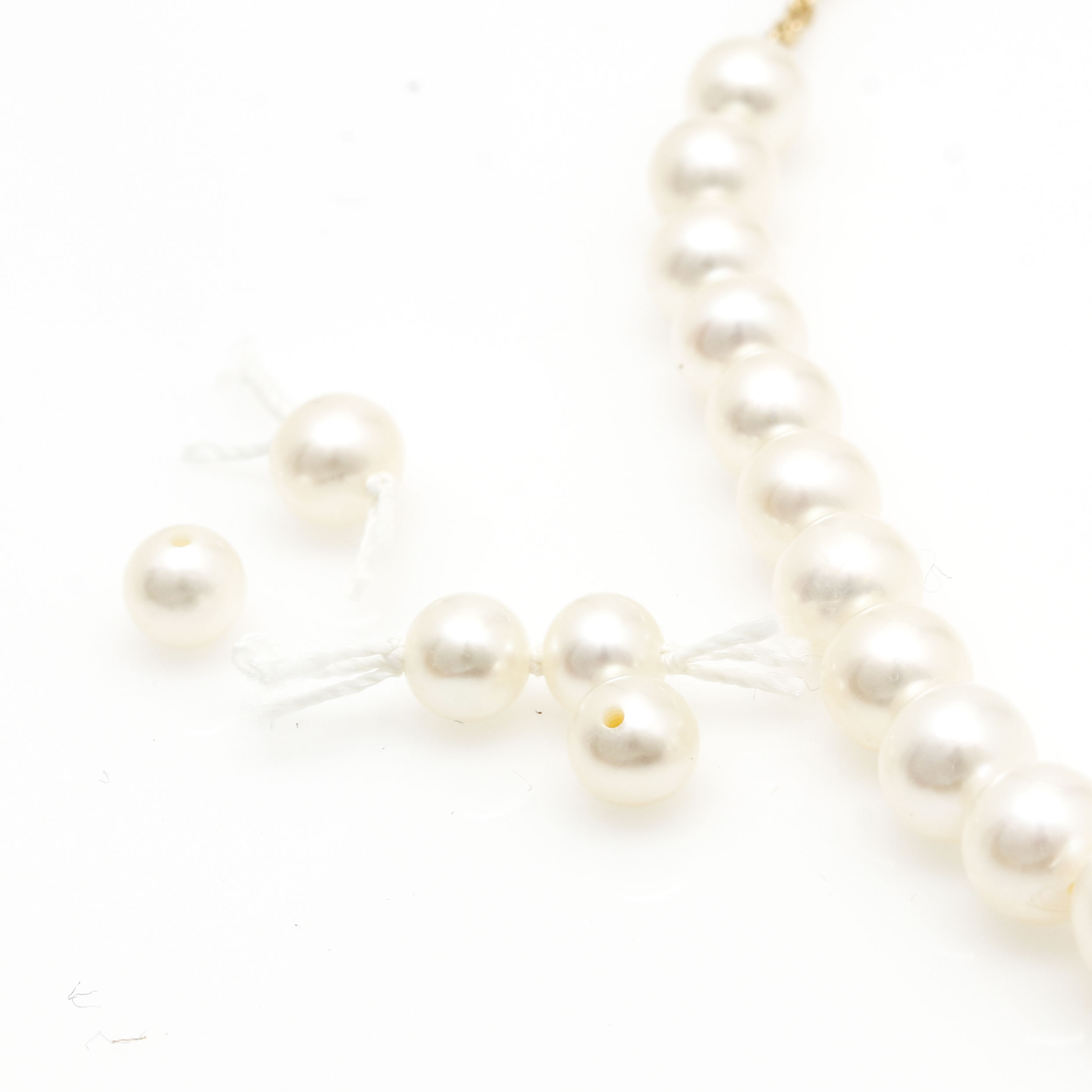 14K Yellow Gold Cultured Pearl Necklace with Add On Pearls
