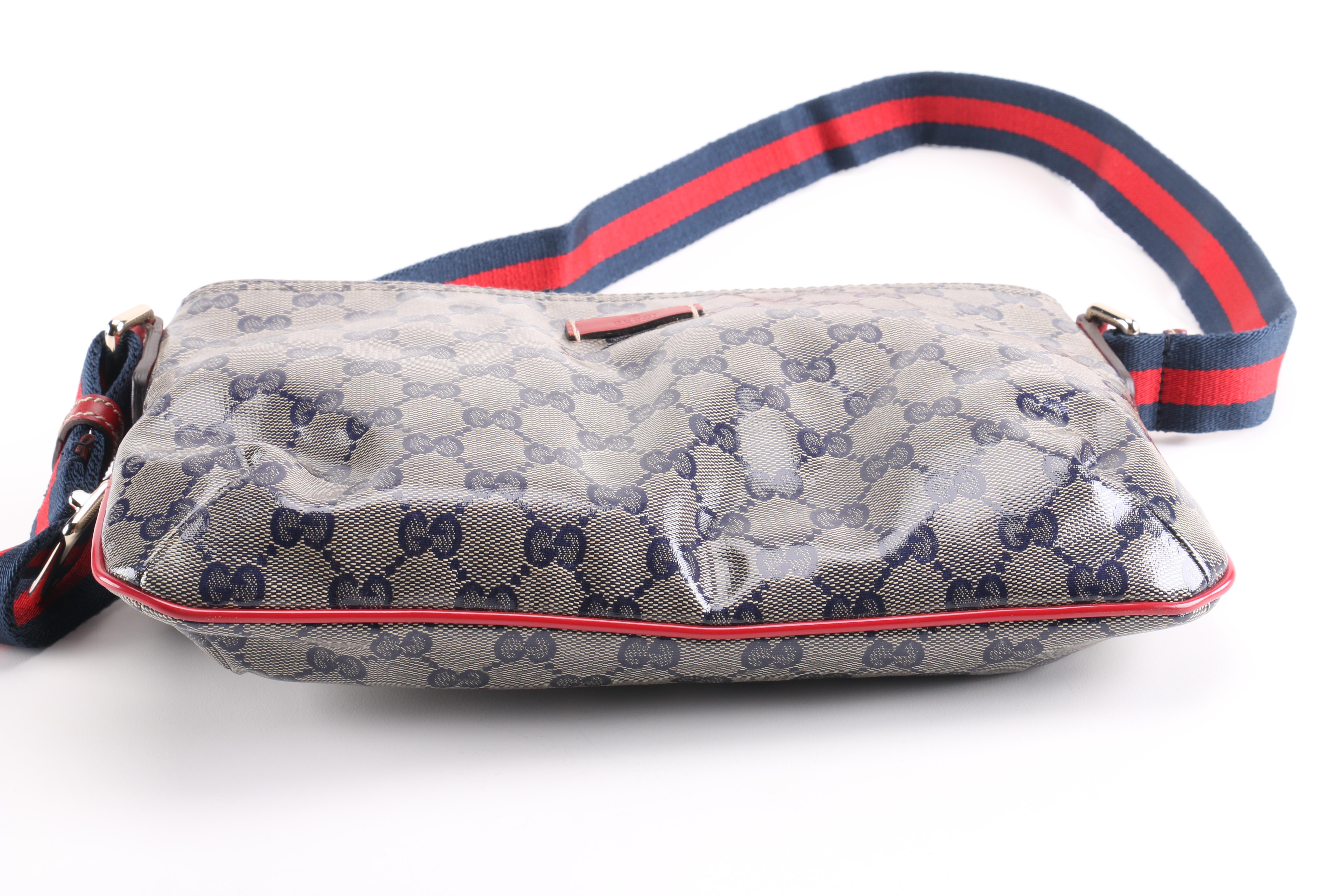 Gucci Crystal Monogram Small Messenger Bag