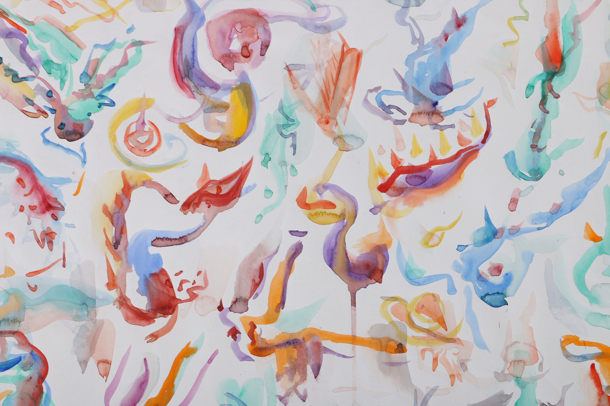 Collection of Abstract Watercolor Paintings