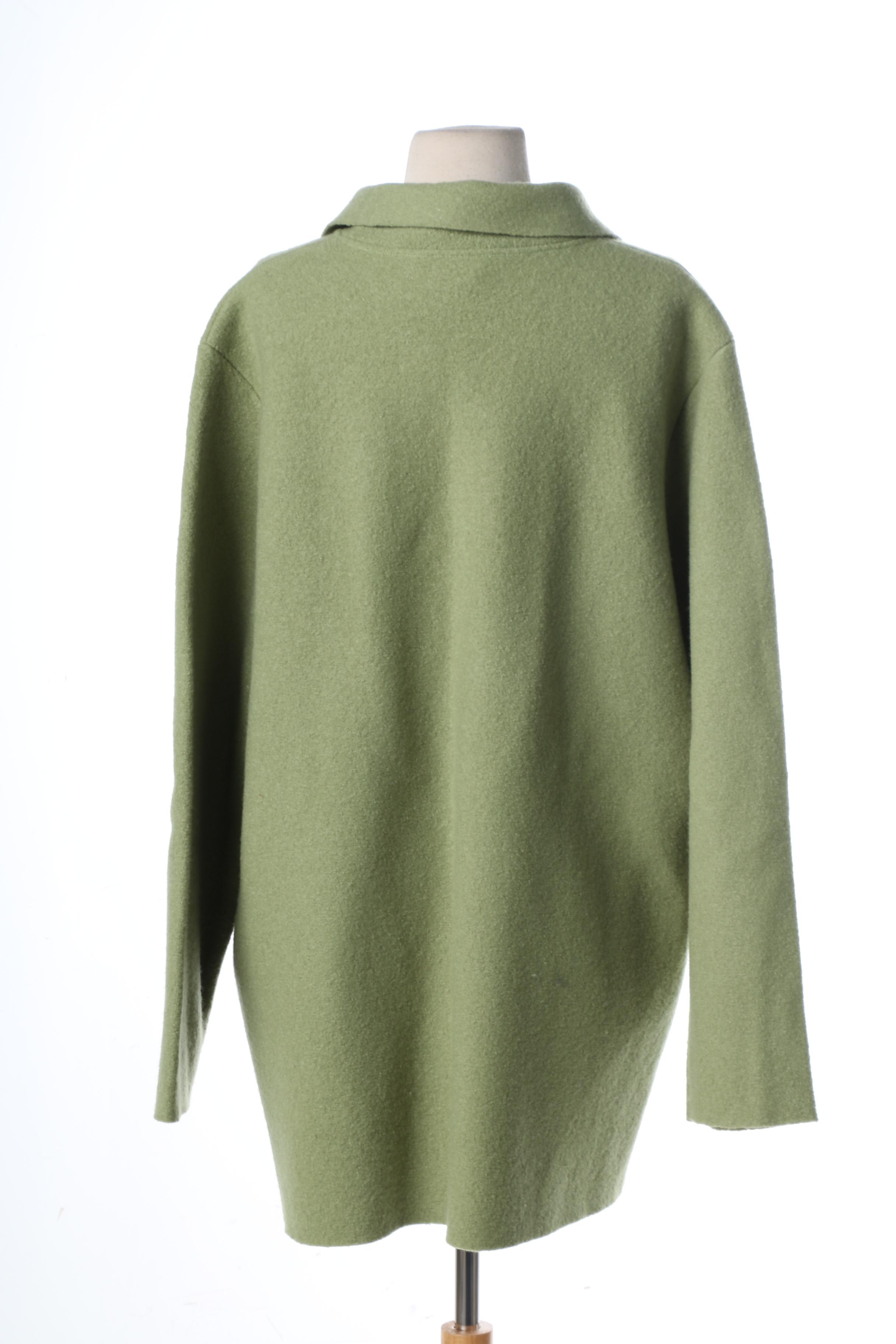 Eileen Fisher Boiled Wool Jacket Coat