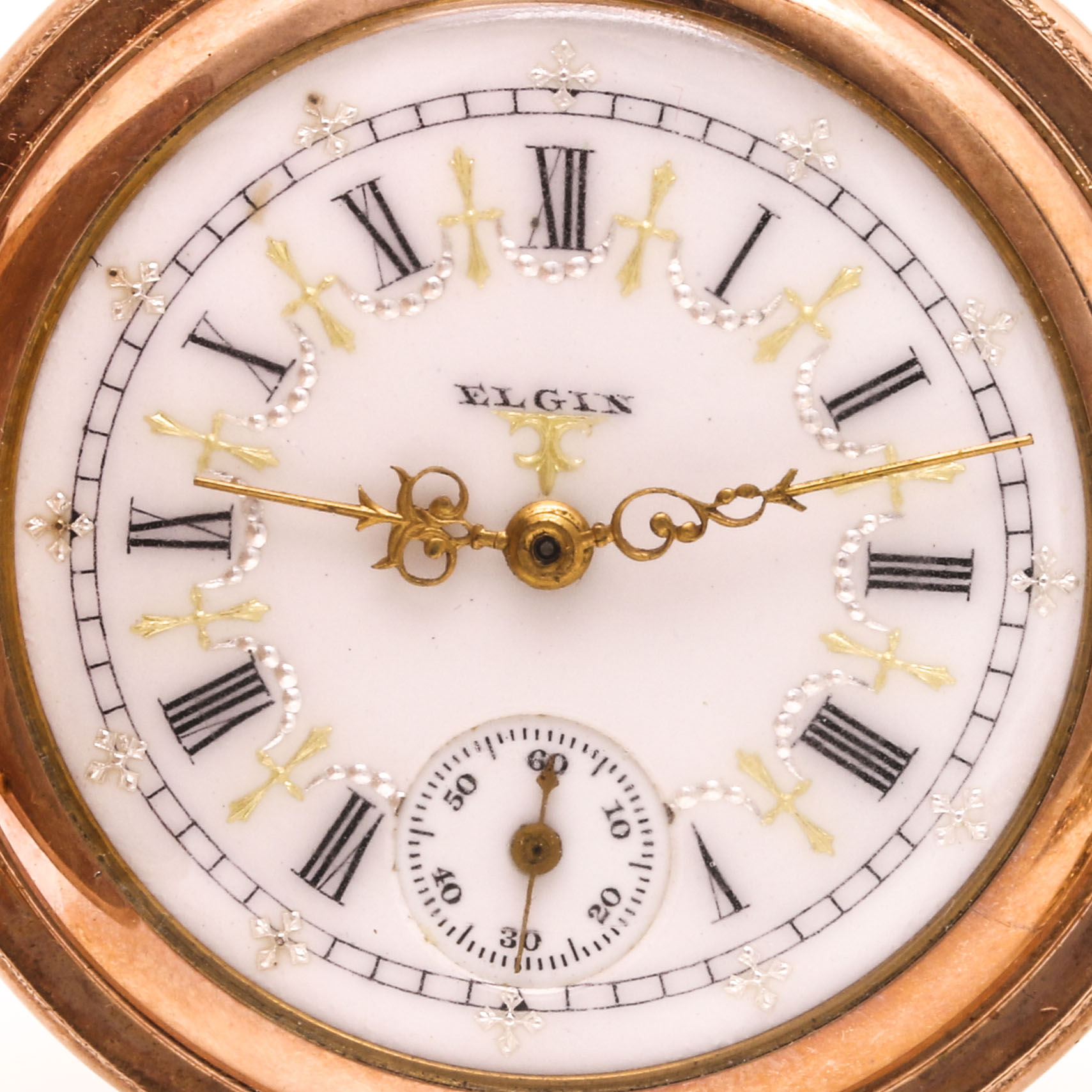 Antique Elgin Gold Filled Personalized Hunter Case Pocket Watch