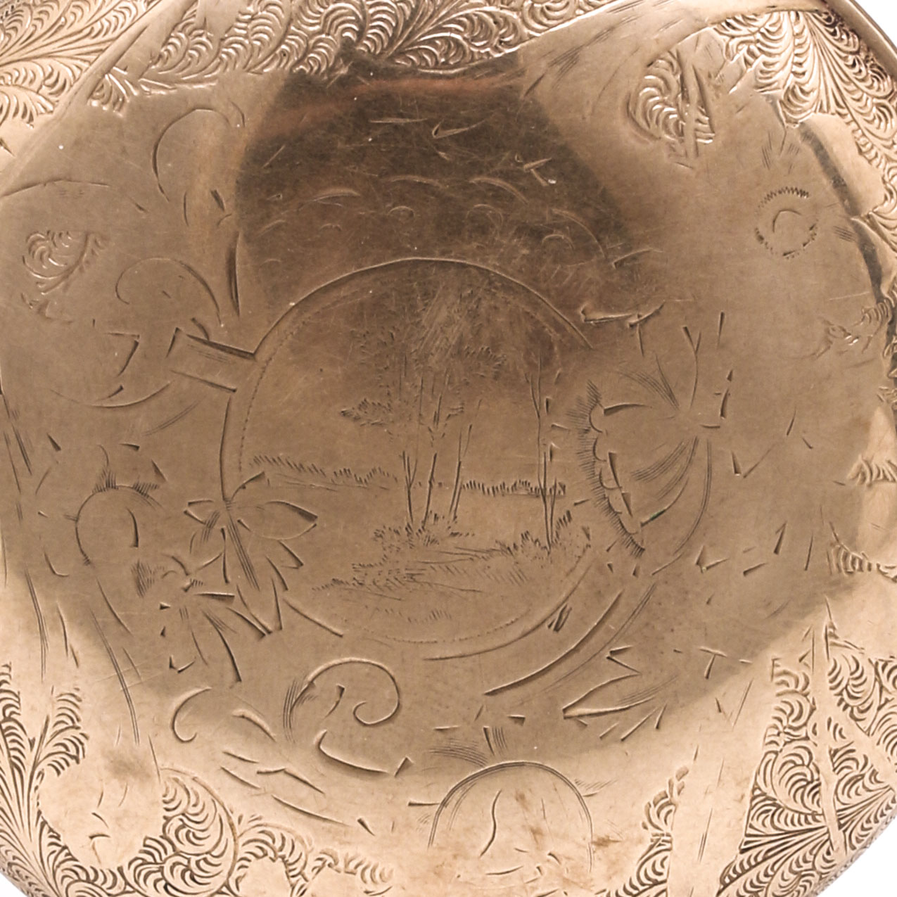 Antique Elgin Yellow Gold Filled Personalized Pocket Watch