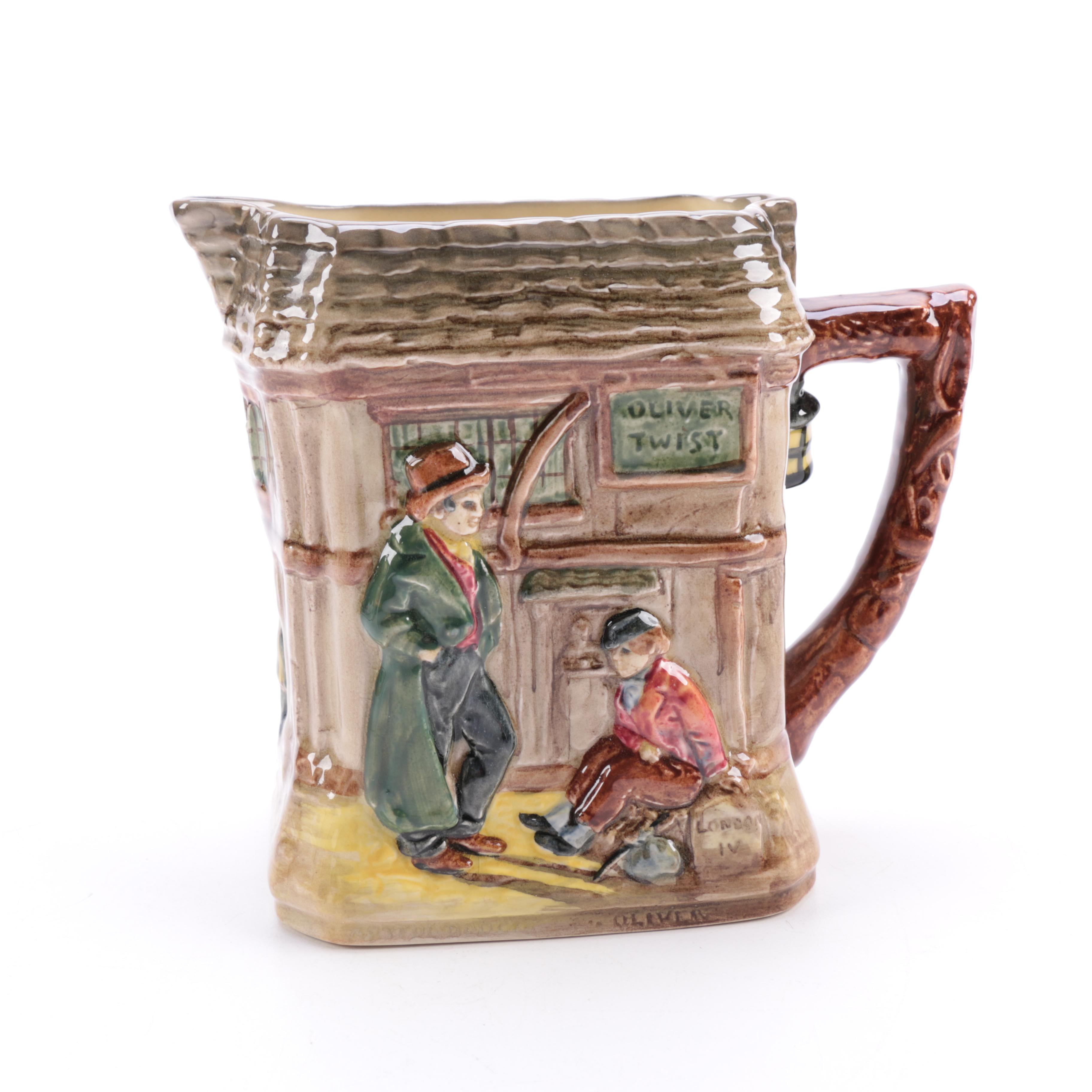 1938 Royal Doulton "Oliver Twist" Pitcher