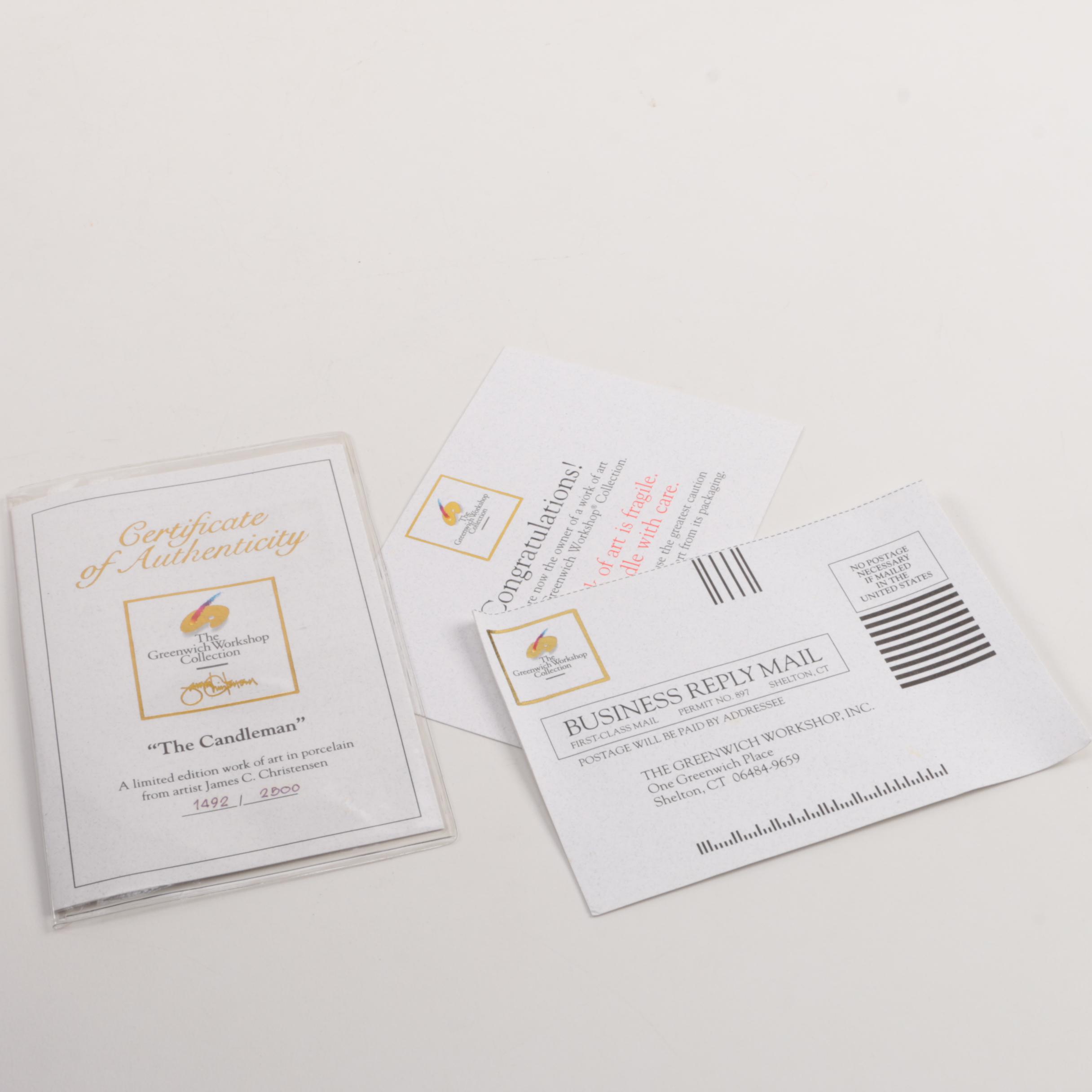 Limited Edition James Christensen "The Candleman" Figurine