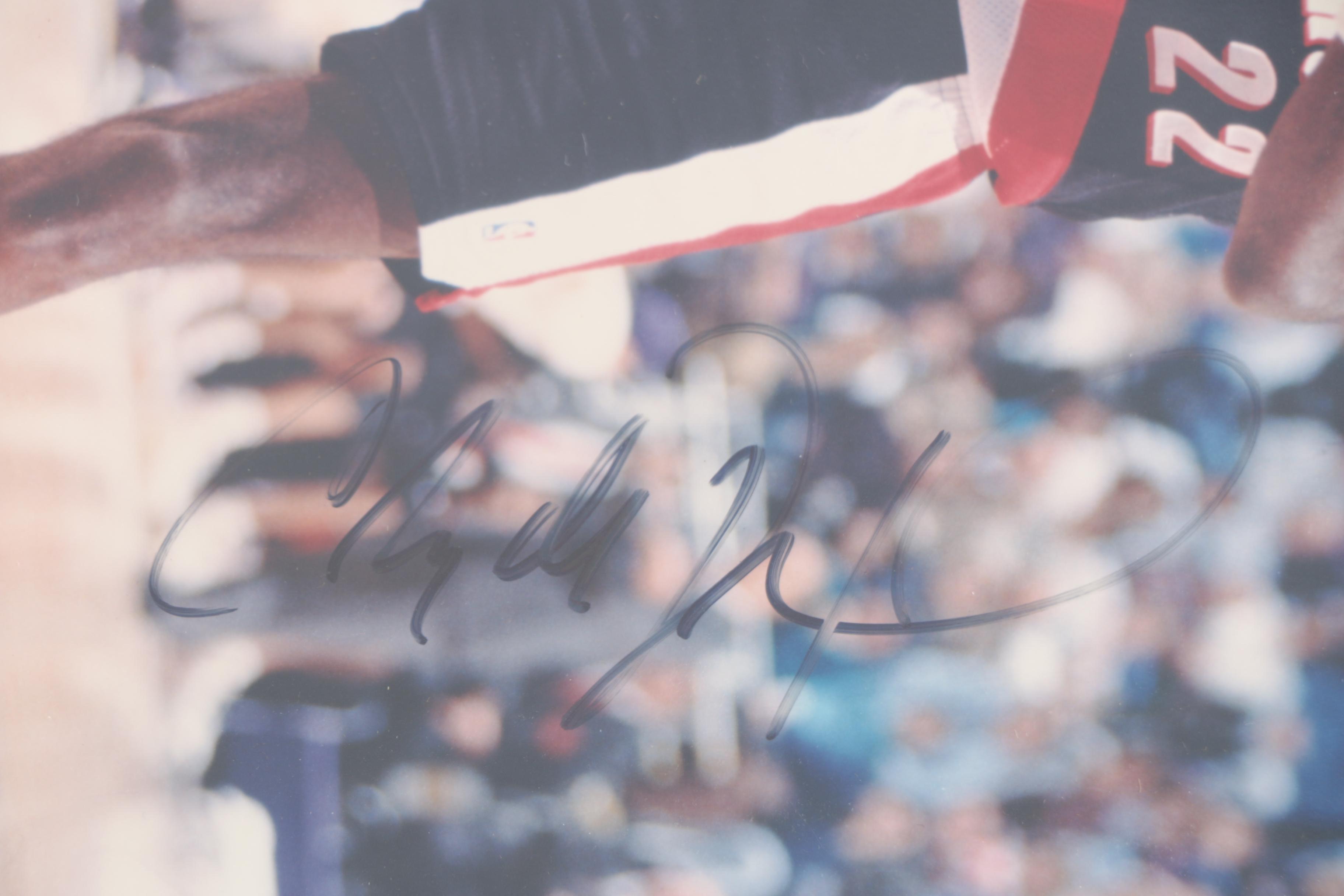 Autographed Basketball Photographs and Basketball Card