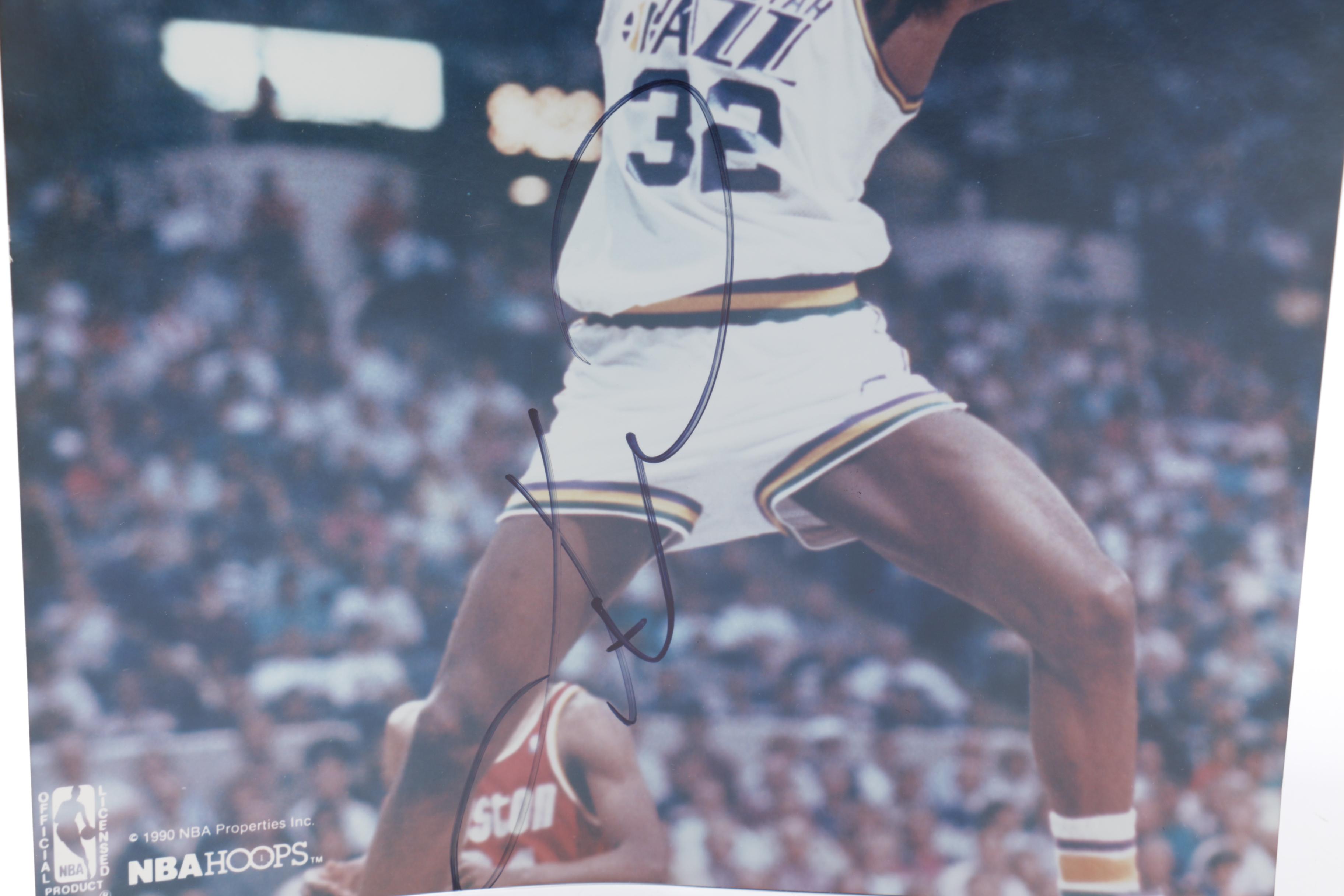 Autographed "Karl Malone" Photograph