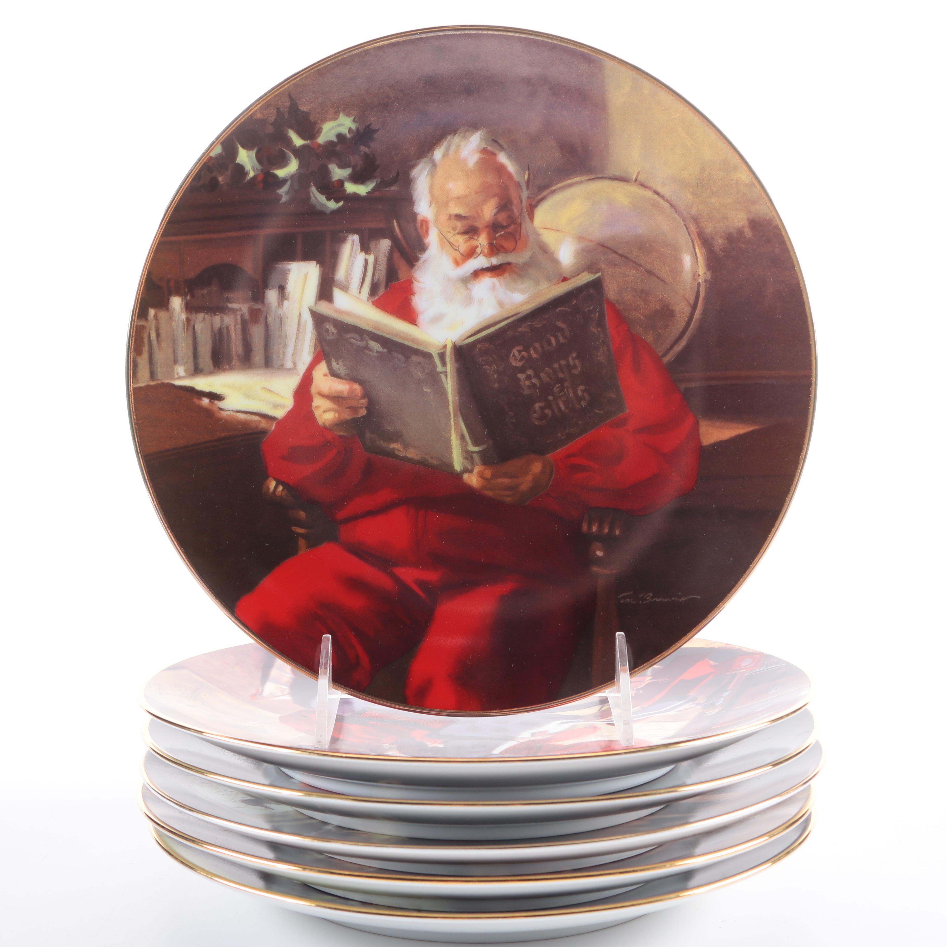 Knowles "Santa's Christmas" Plates