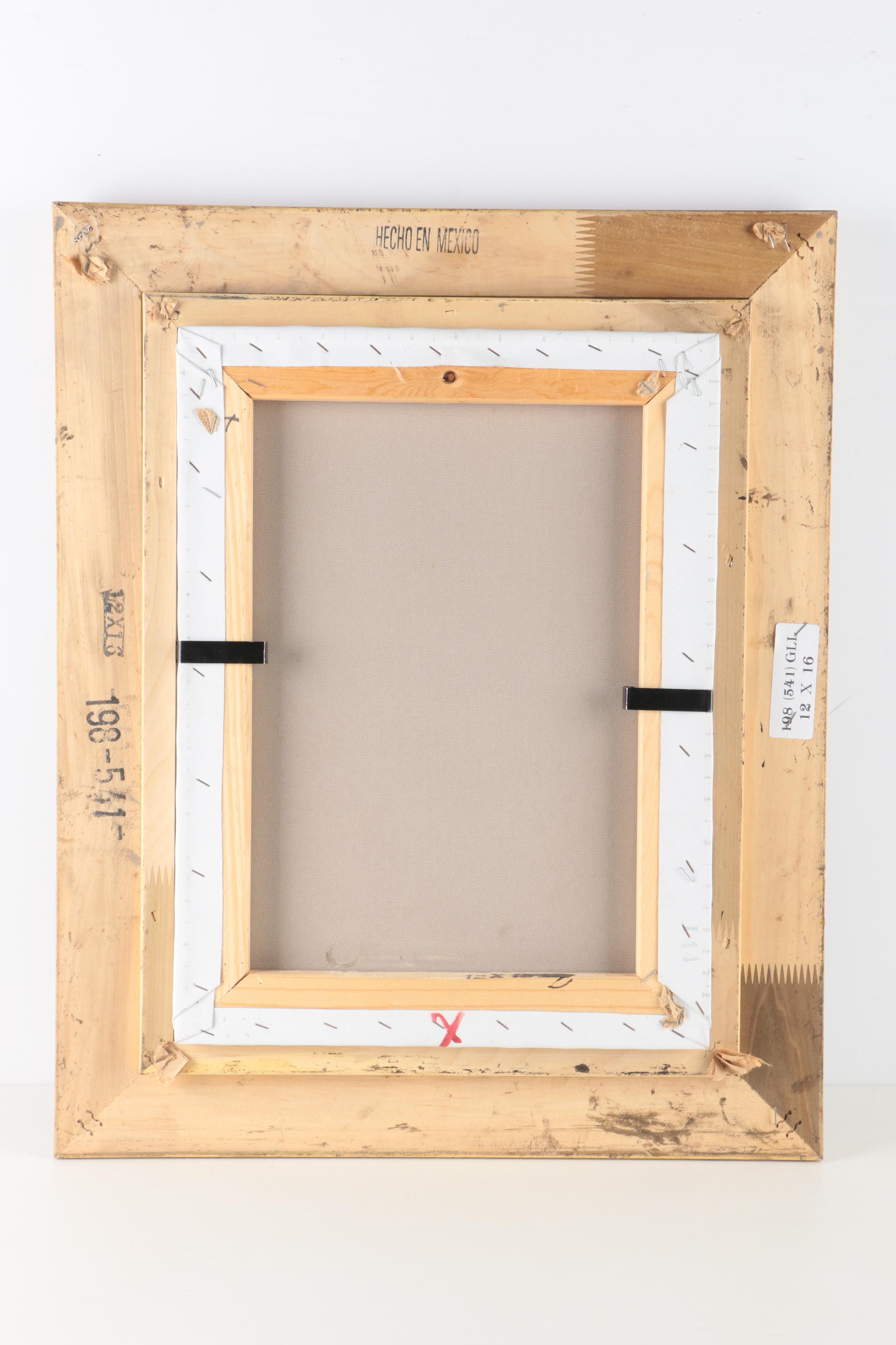 C. Nash Oil Painting on Canvas of City Scene