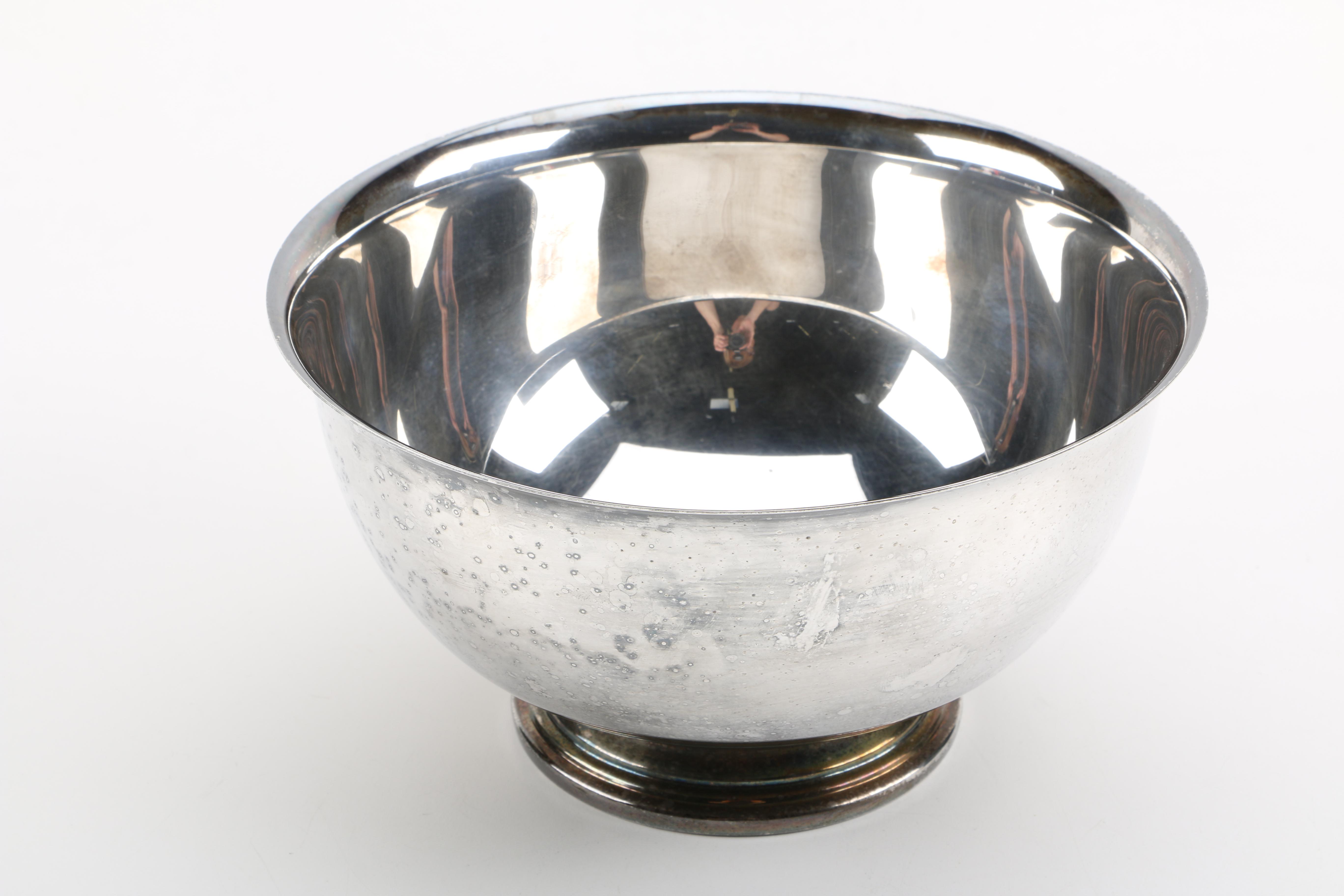 Pairing of Plated Silver Bowls Including Swid Powell
