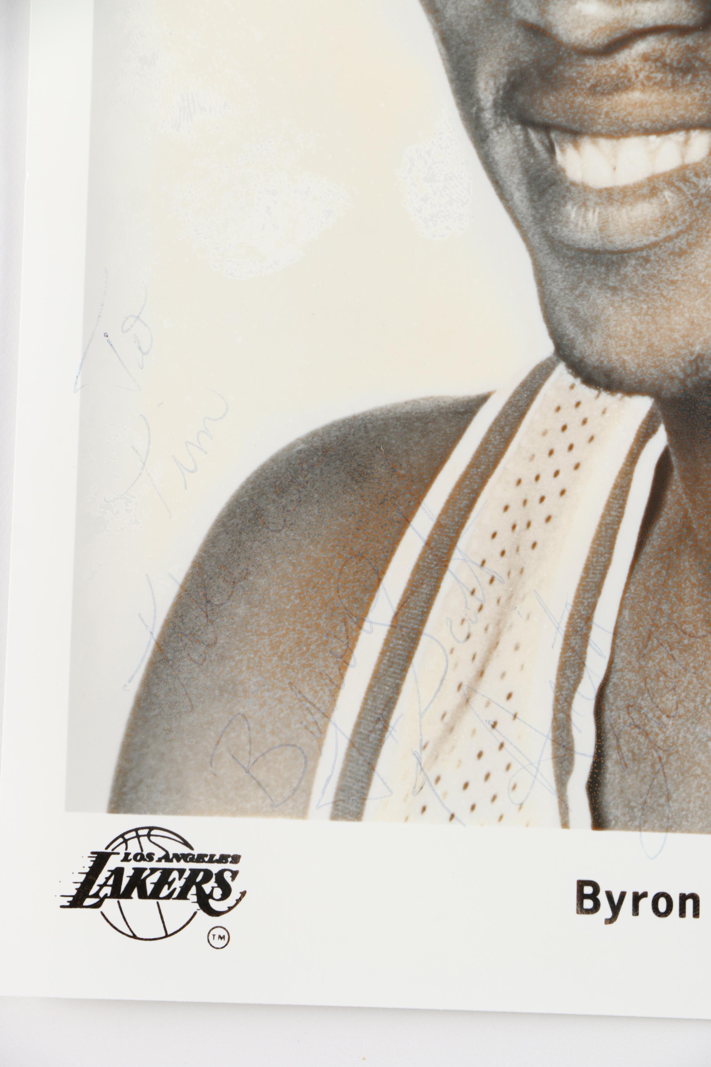 Signed Byron Scott Photos