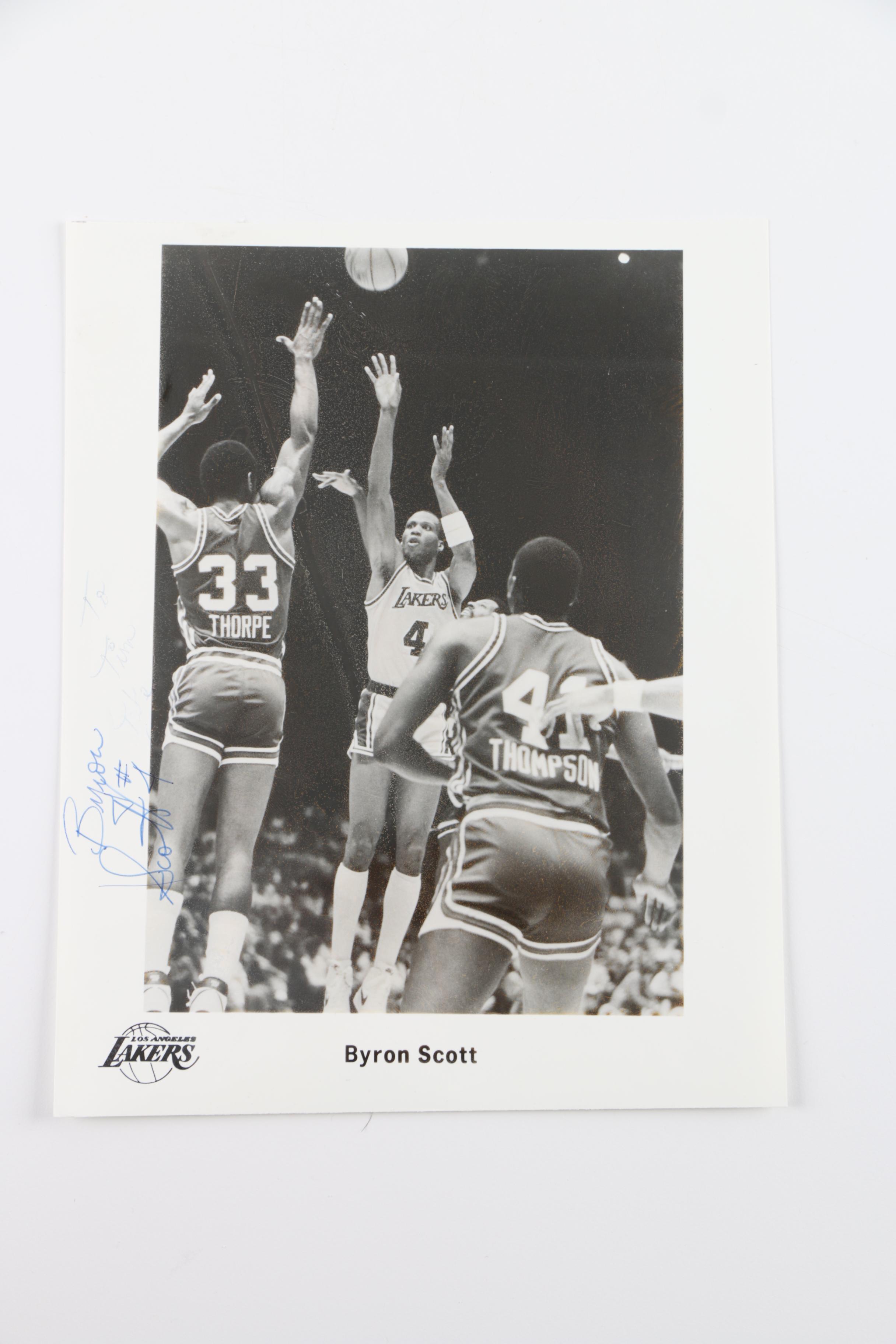 Signed Byron Scott Photos