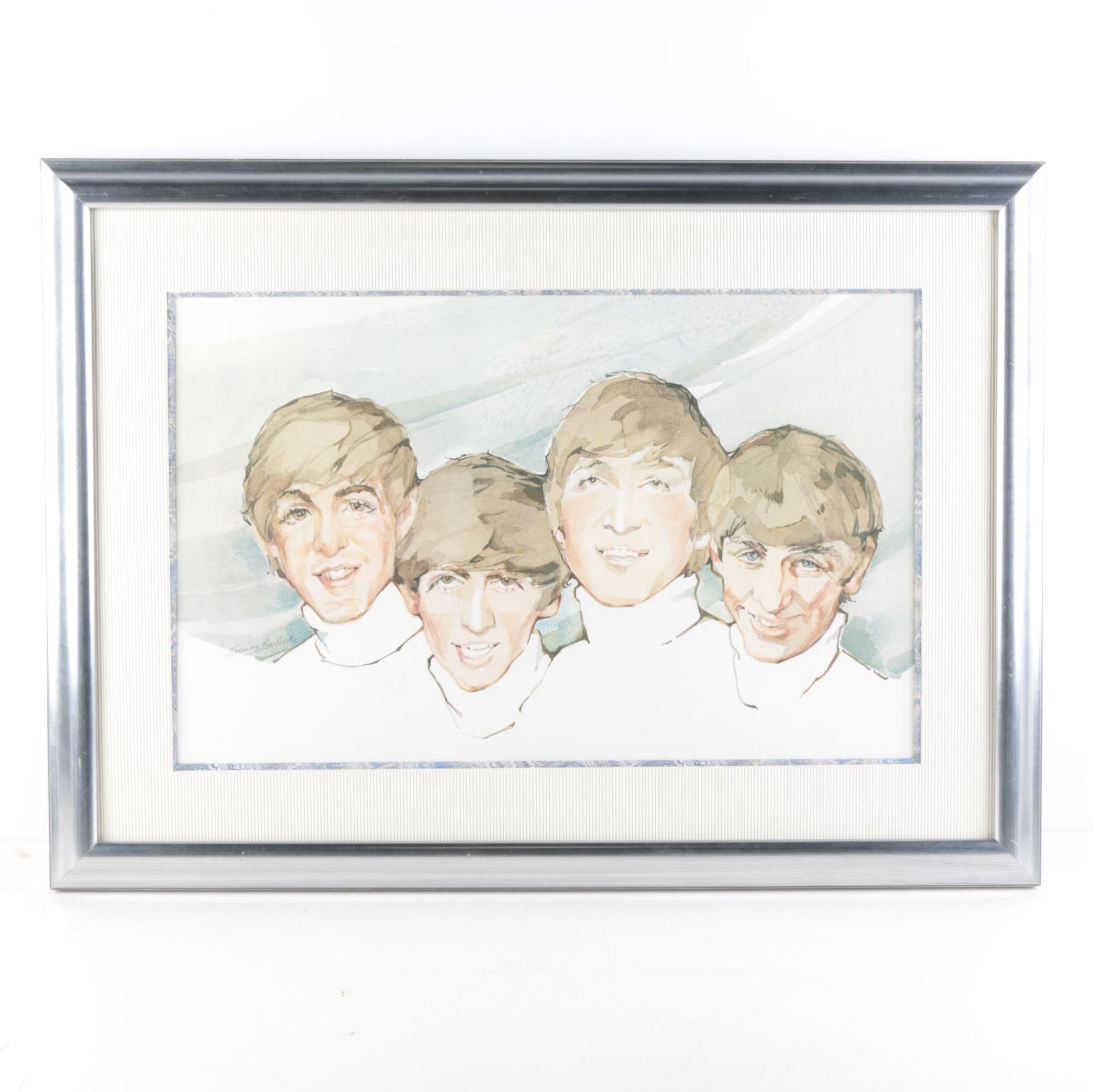 Offset Lithograph of Rosemary MacBird of The Beatles