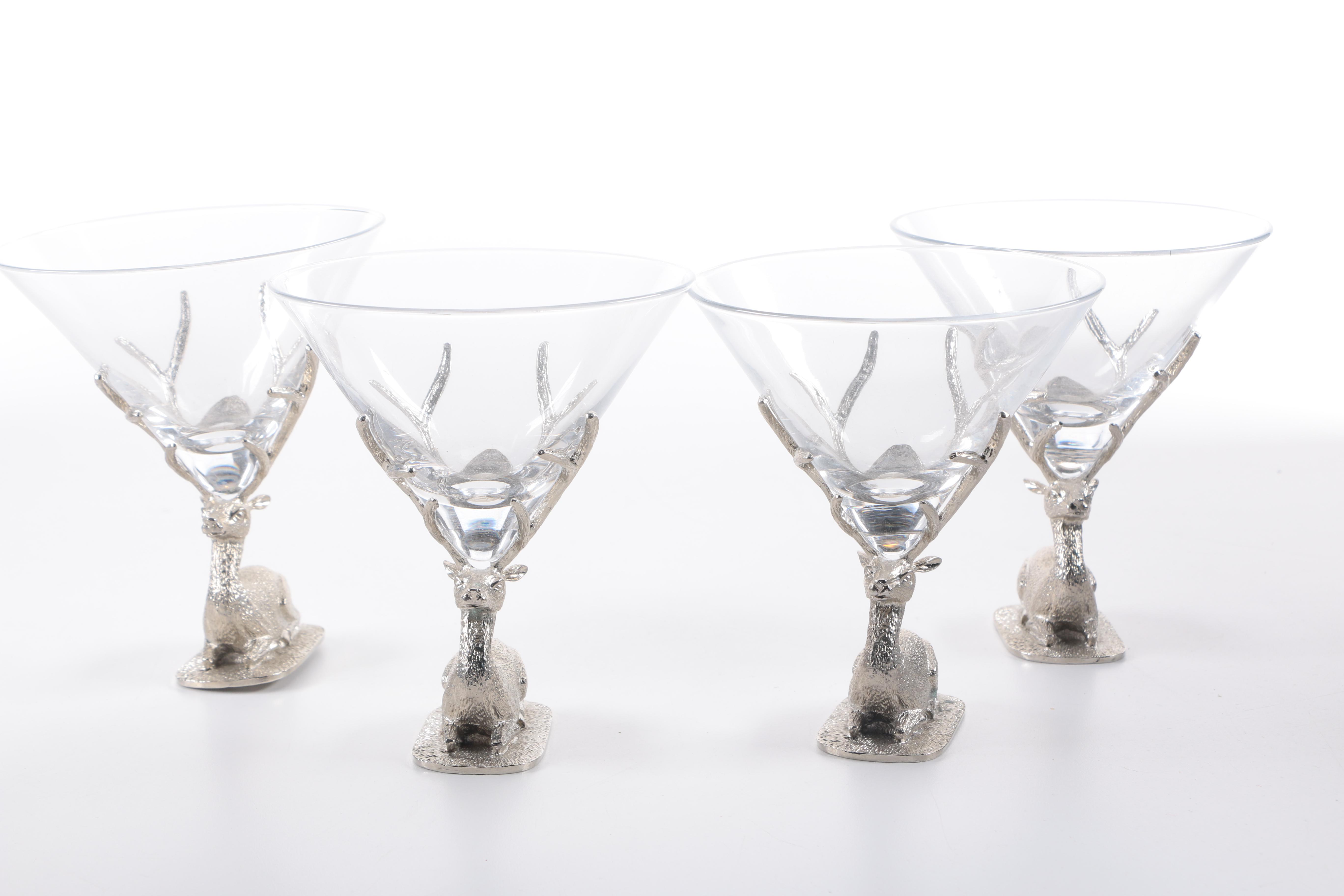 Pottery Barn Deer-Themed Barware Set