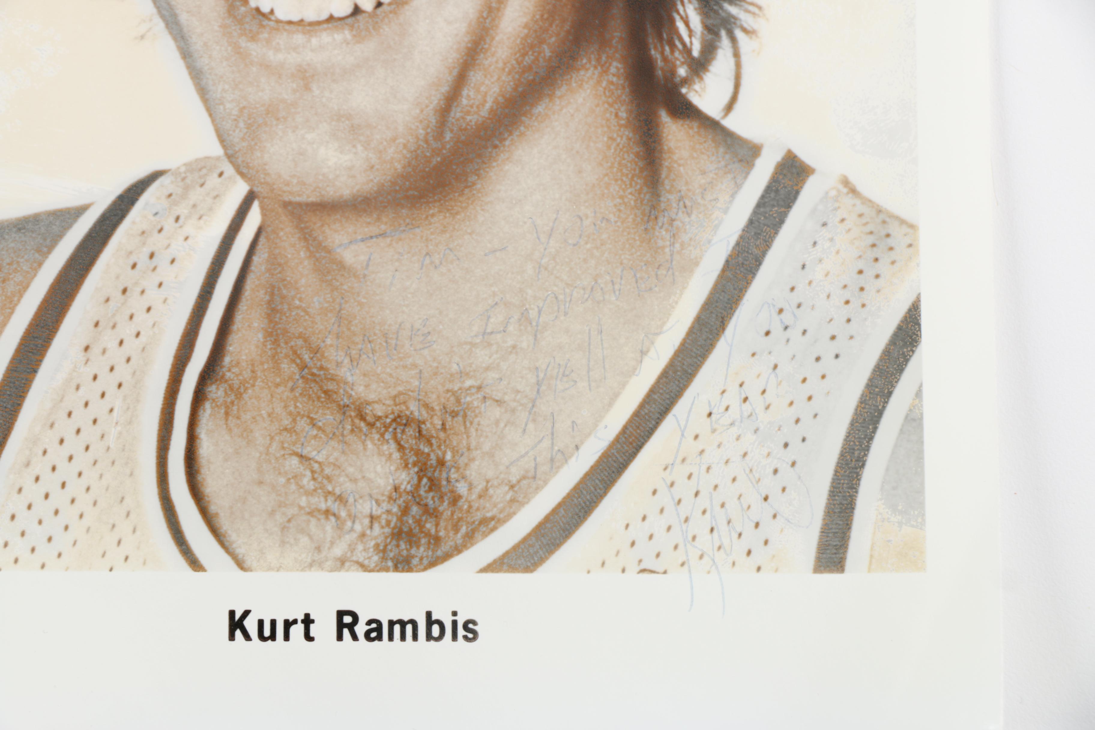 Autographed "Kurt Rambis" and "Rudy LaRusso" Photographs