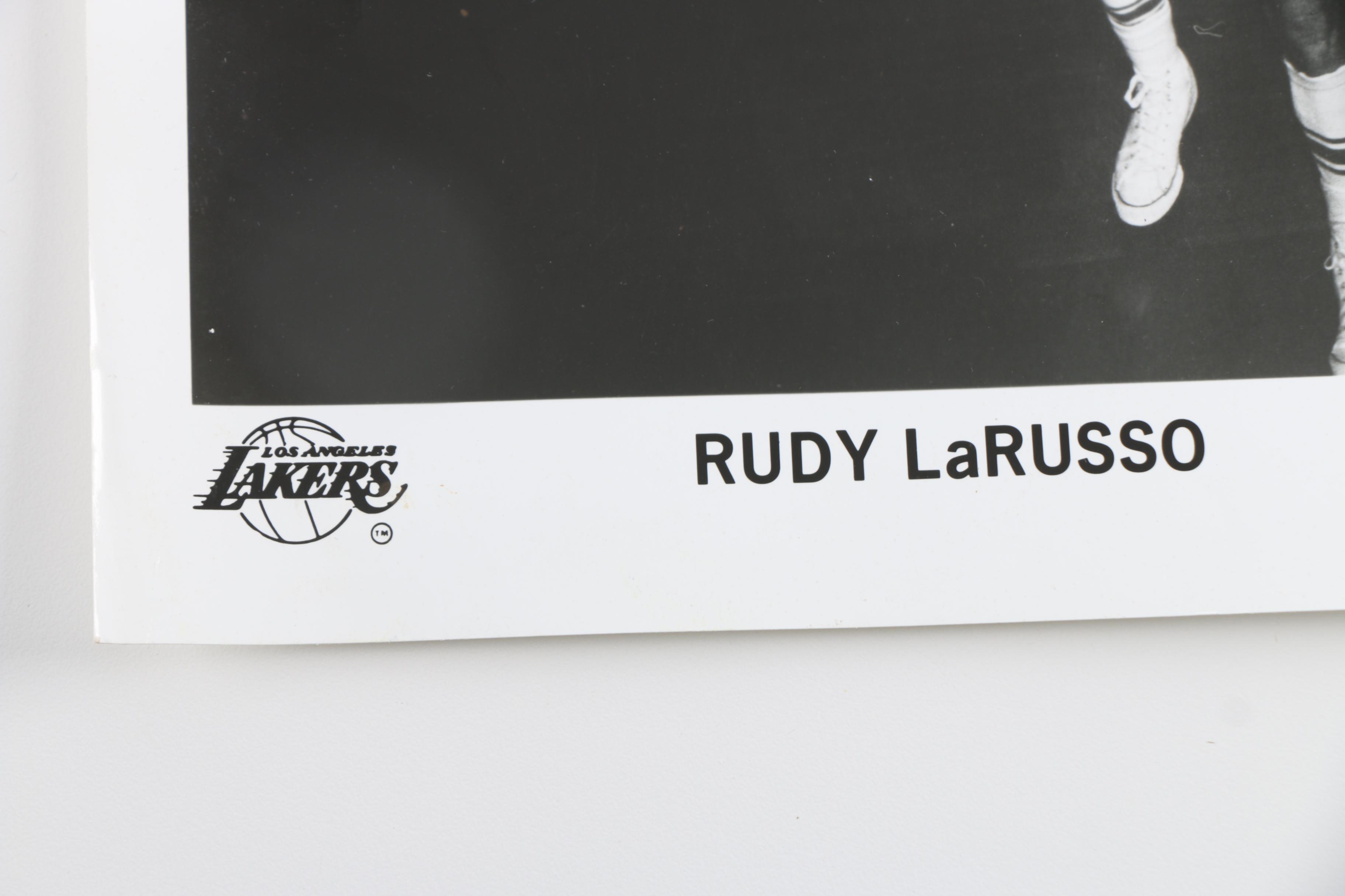 Autographed "Kurt Rambis" and "Rudy LaRusso" Photographs
