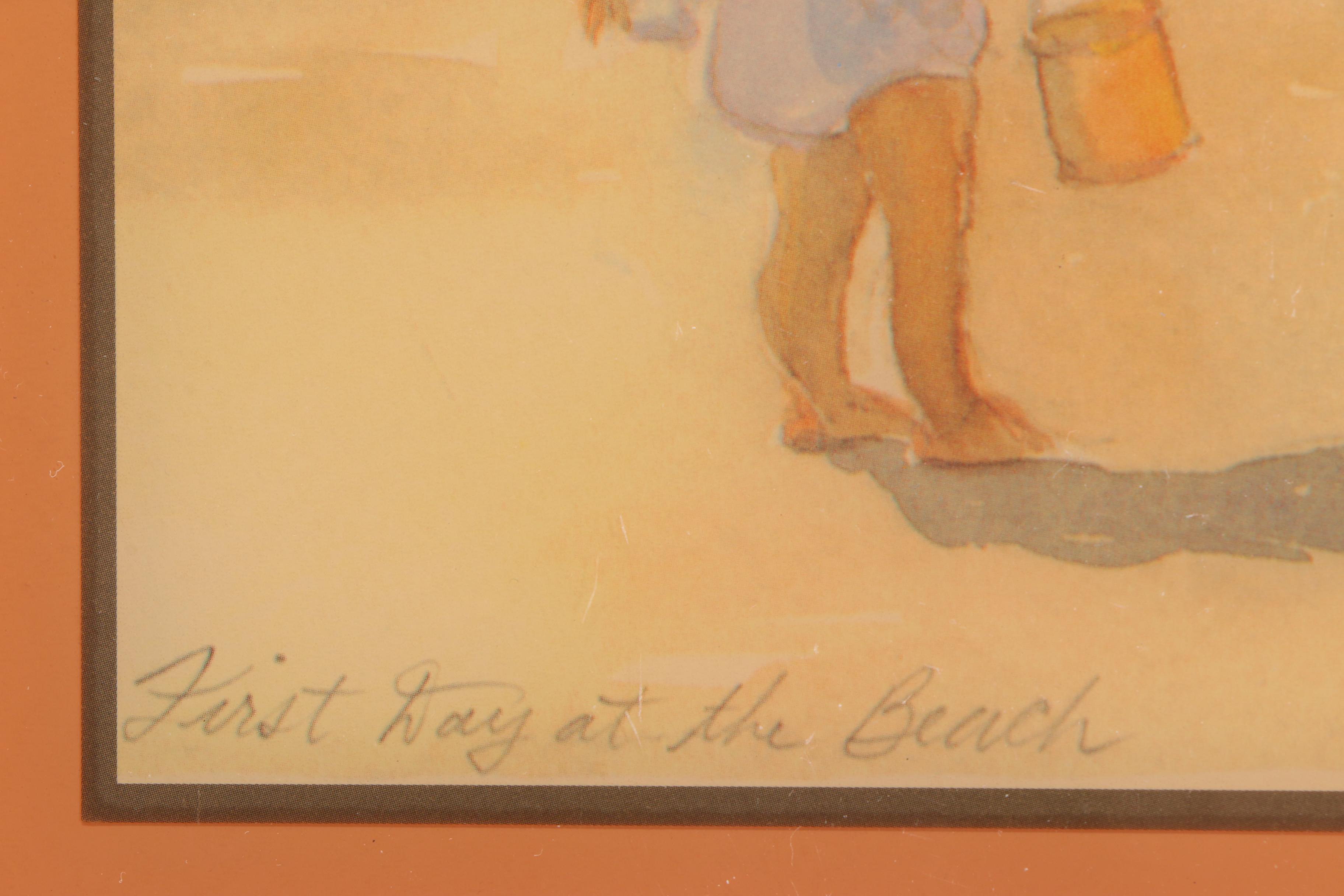 Ceramic Tiles With Offset Lithographs After Robert and Michele Kennedy