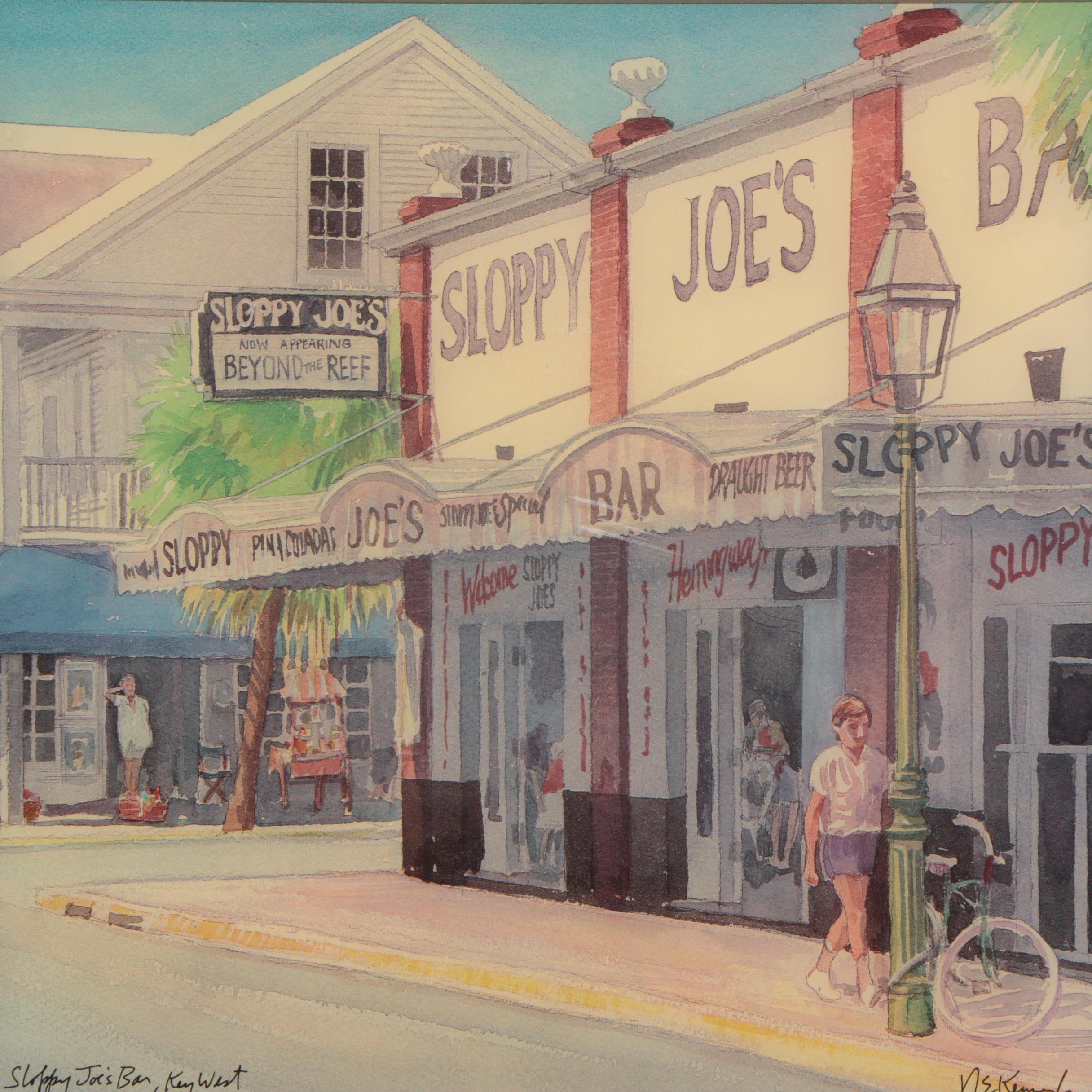 Ceramic Tiles With Offset Lithographs After Robert and Michele Kennedy