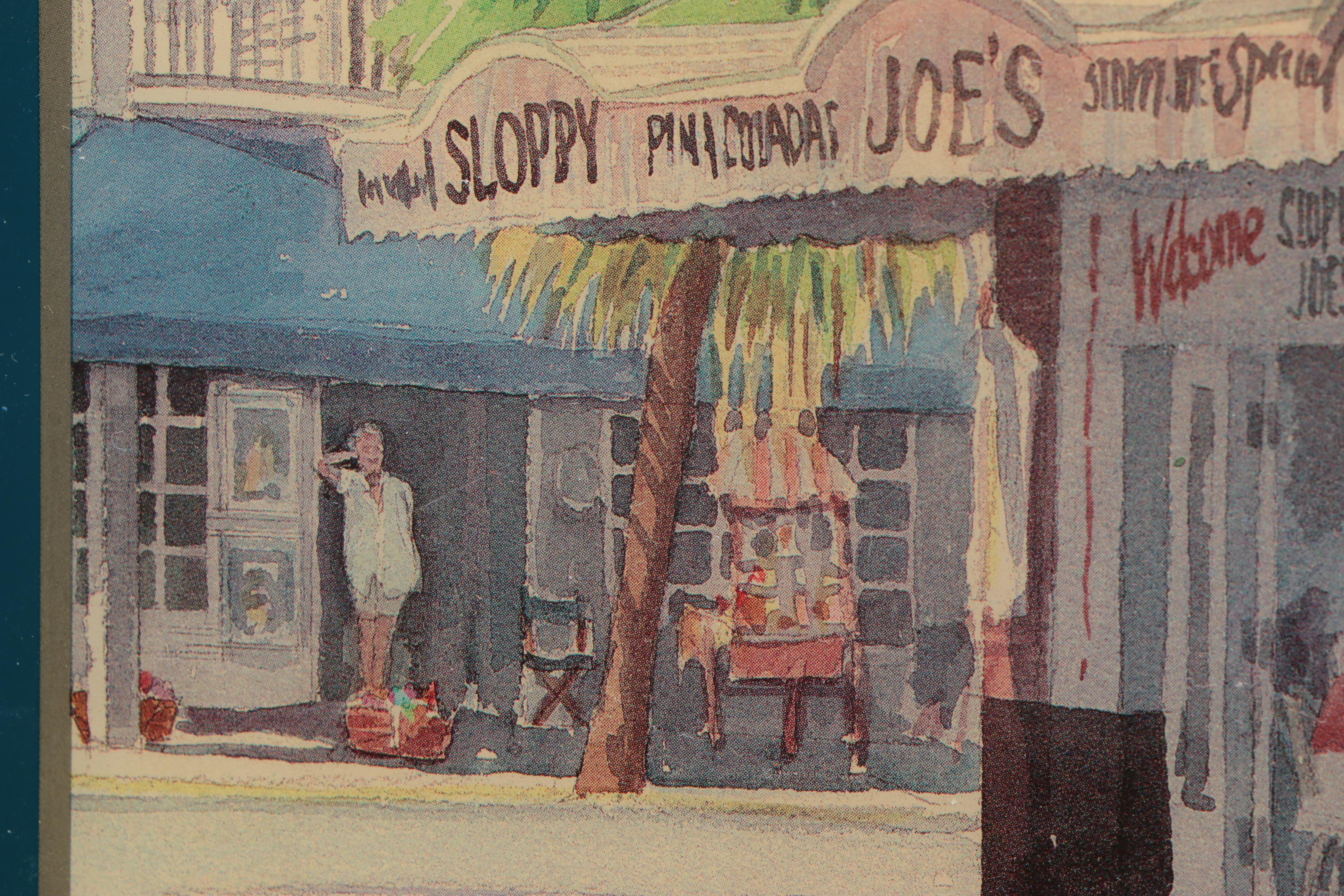 Ceramic Tiles With Offset Lithographs After Robert and Michele Kennedy