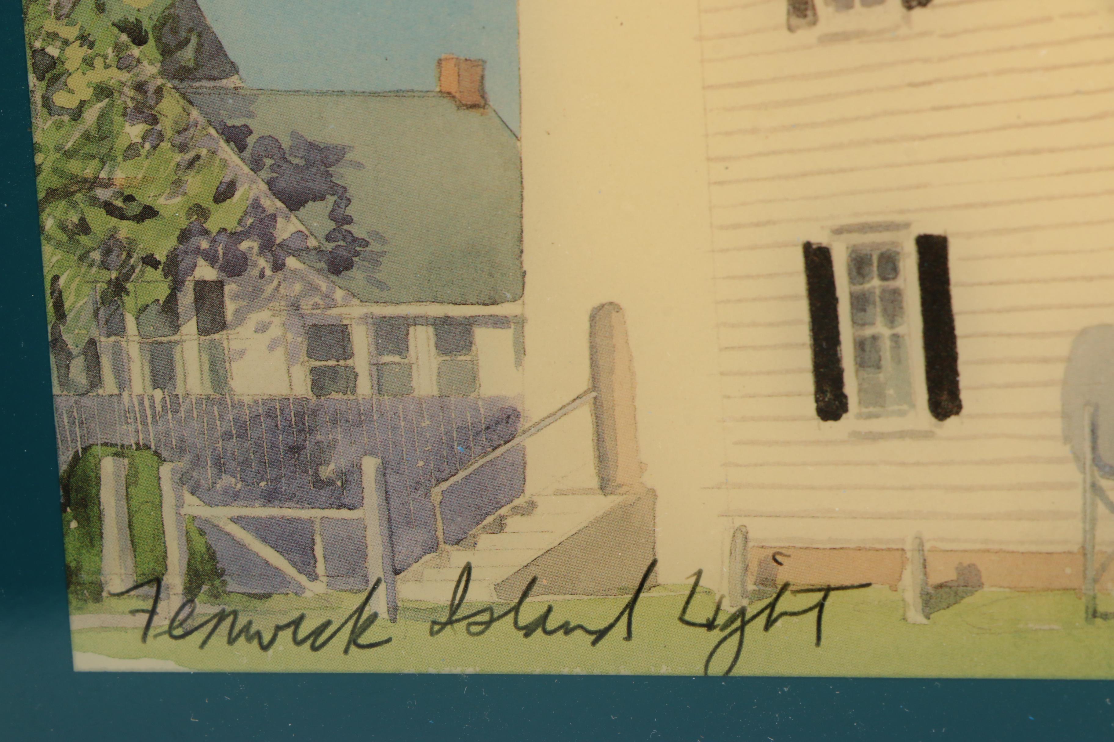 Ceramic Tiles With Offset Lithographs After Robert and Michele Kennedy