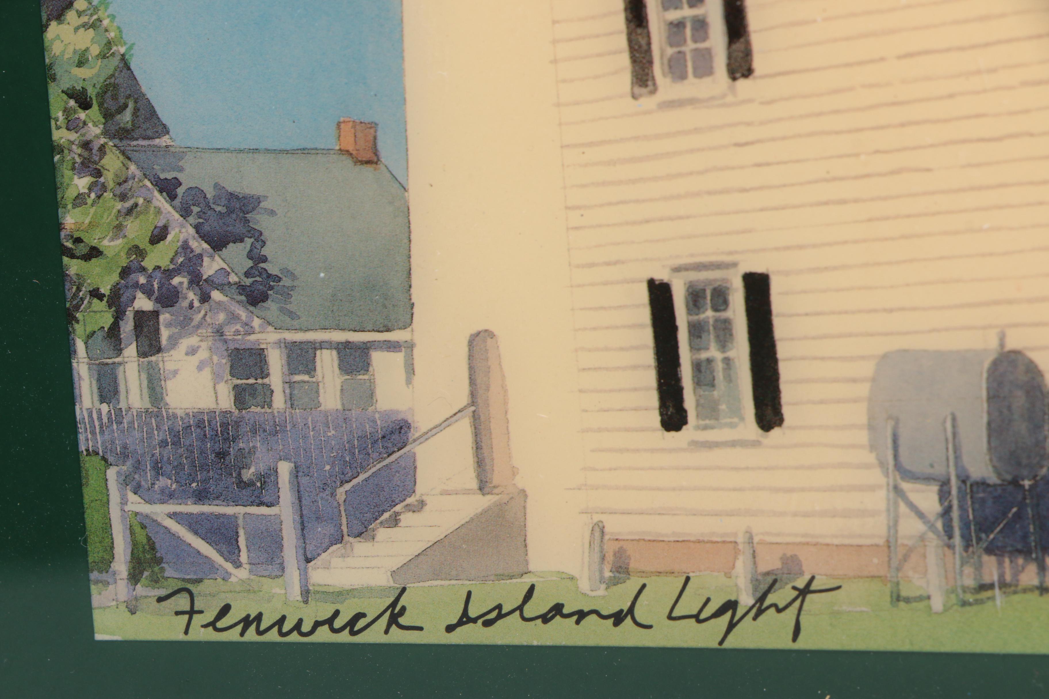 Ceramic Tiles With Offset Lithographs After Robert and Michele Kennedy