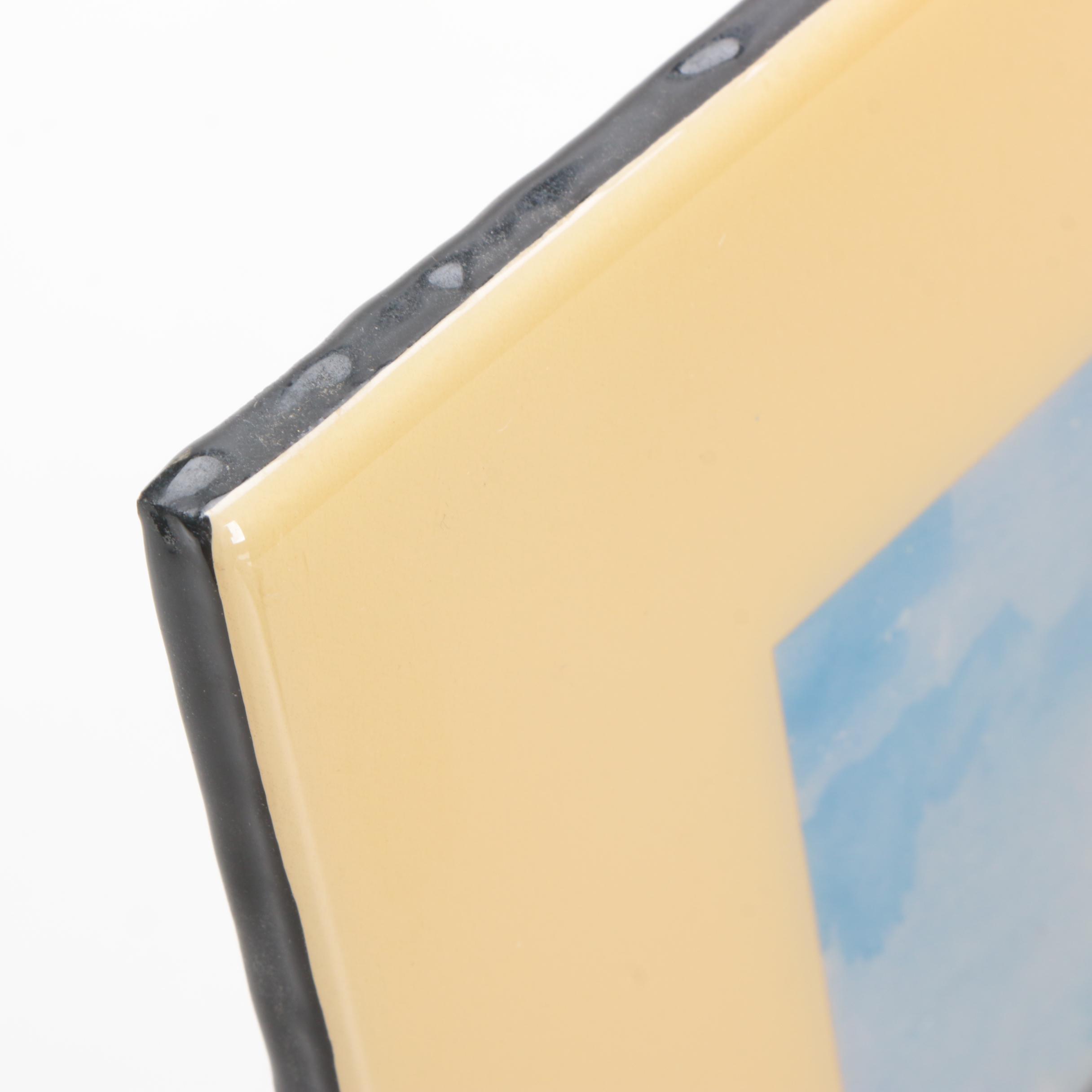 Ceramic Tiles With Offset Lithographs After Robert and Michele Kennedy