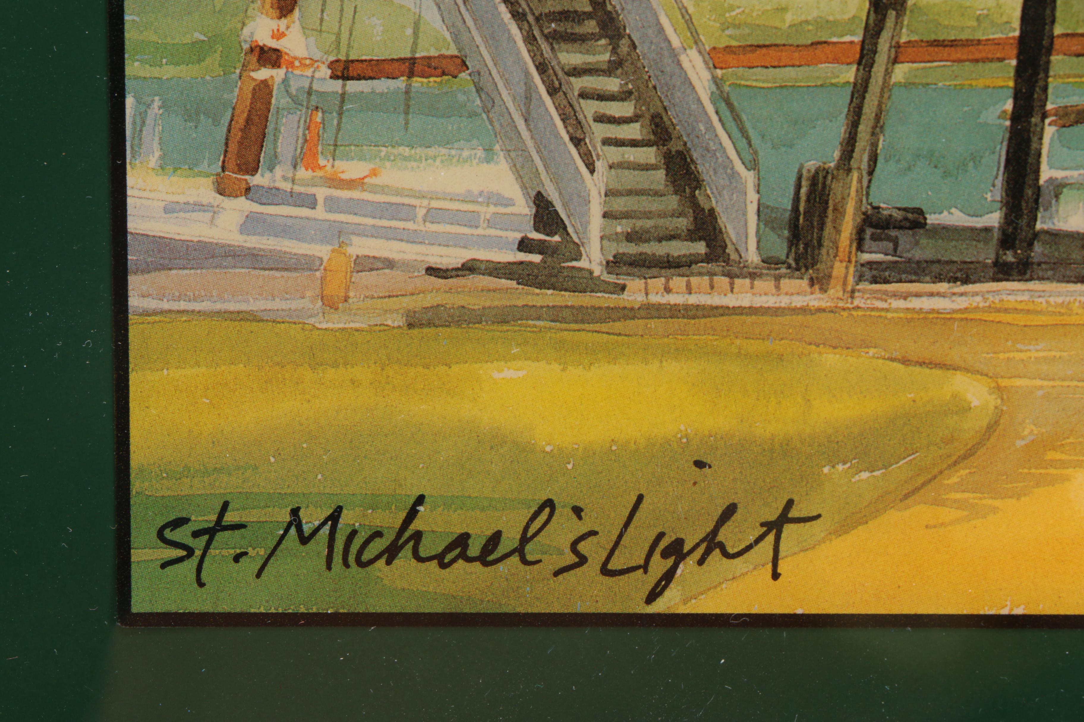 Ceramic Tiles With Offset Lithographs After Robert and Michele Kennedy