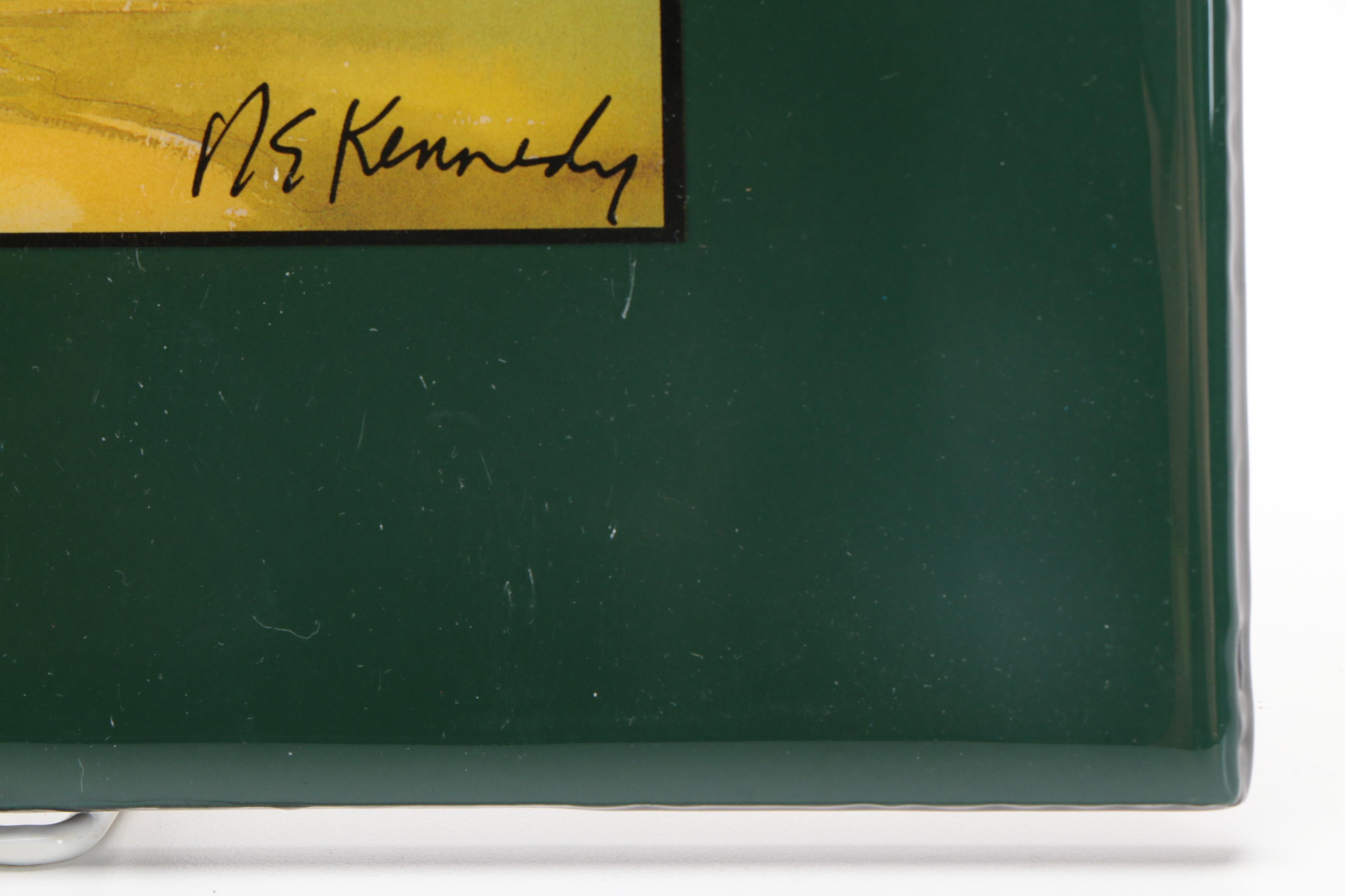 Ceramic Tiles With Offset Lithographs After Robert and Michele Kennedy