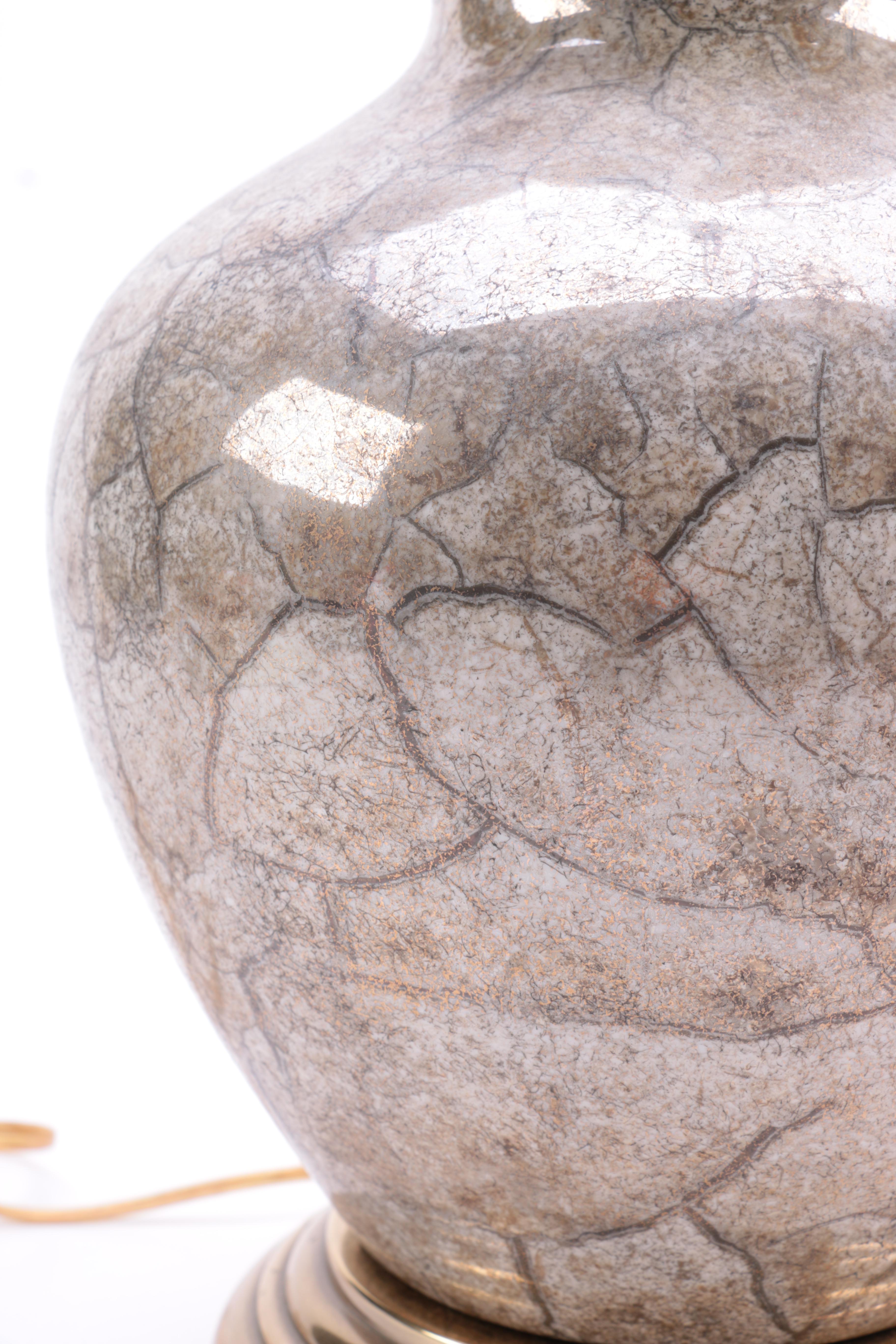 Frederick Cooper Ceramic and Brass Table Lamp