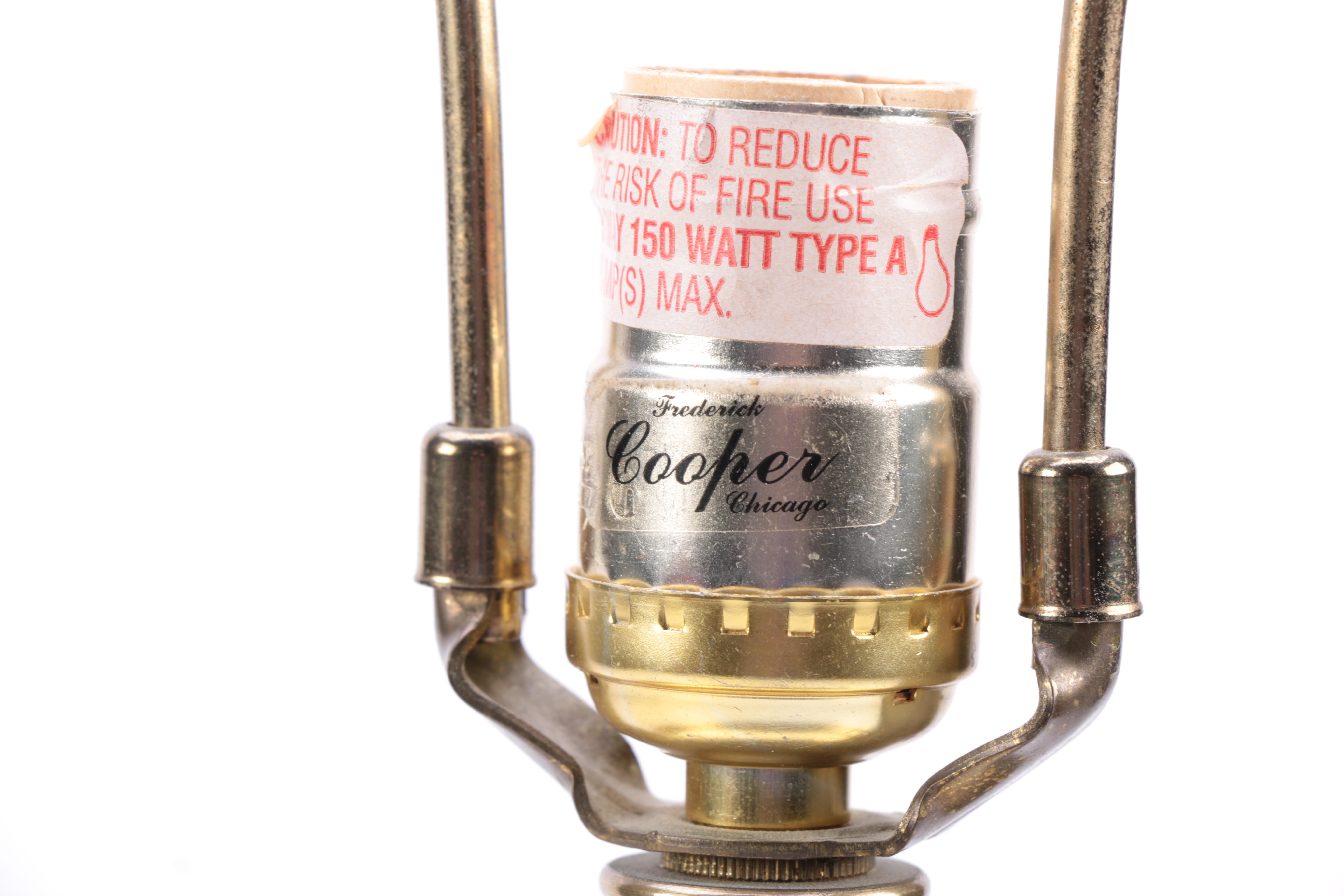 Frederick Cooper Ceramic and Brass Table Lamp