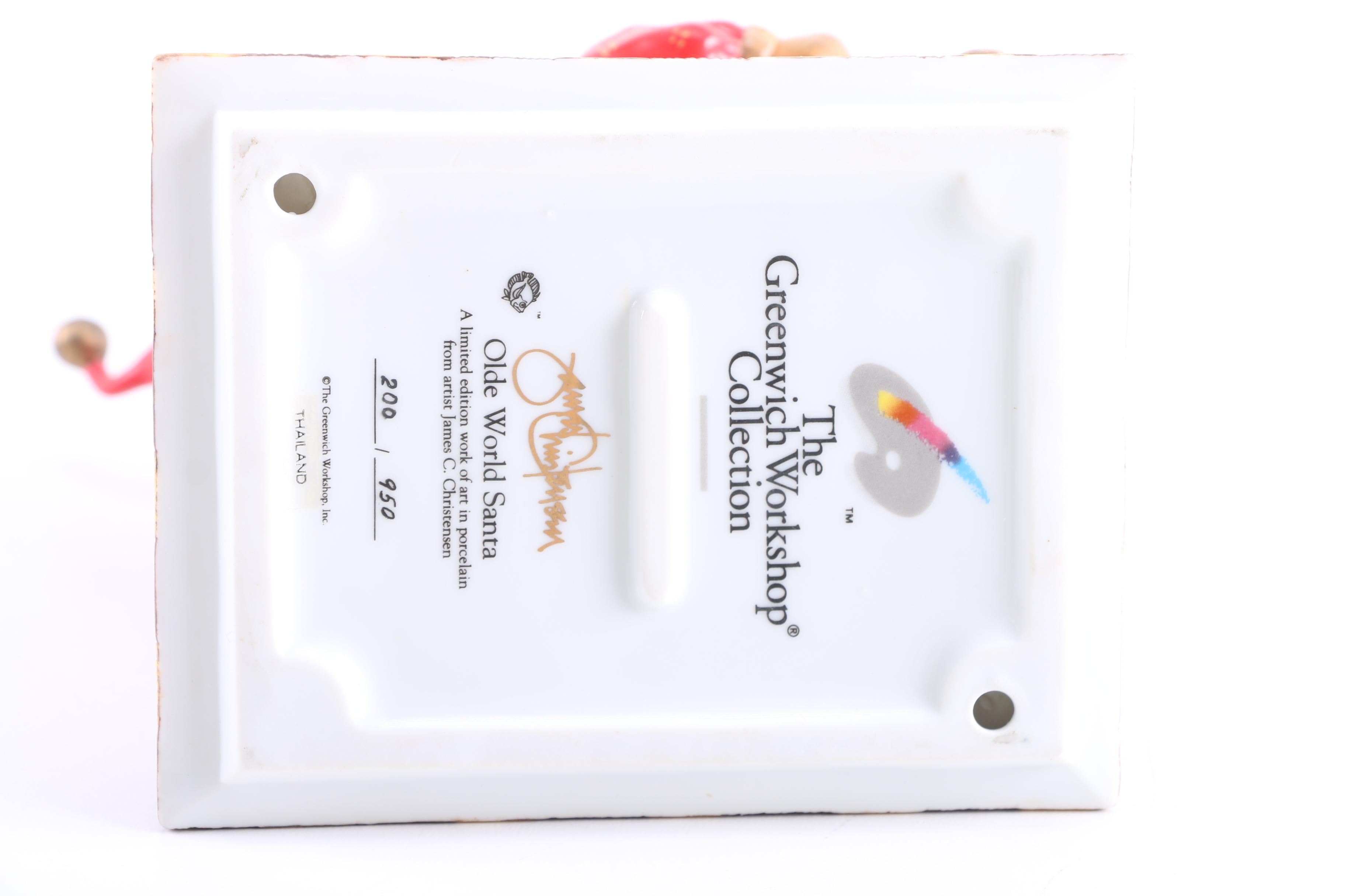 Limited Edition The Greenwich Workshop Collection "Olde World Santa" Figurine